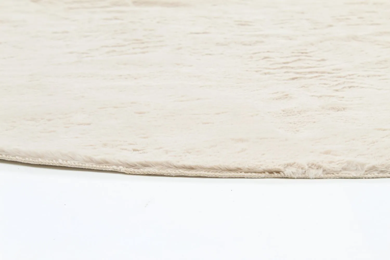 Runde tæpper - Aranga Super Soft Fur (beige)