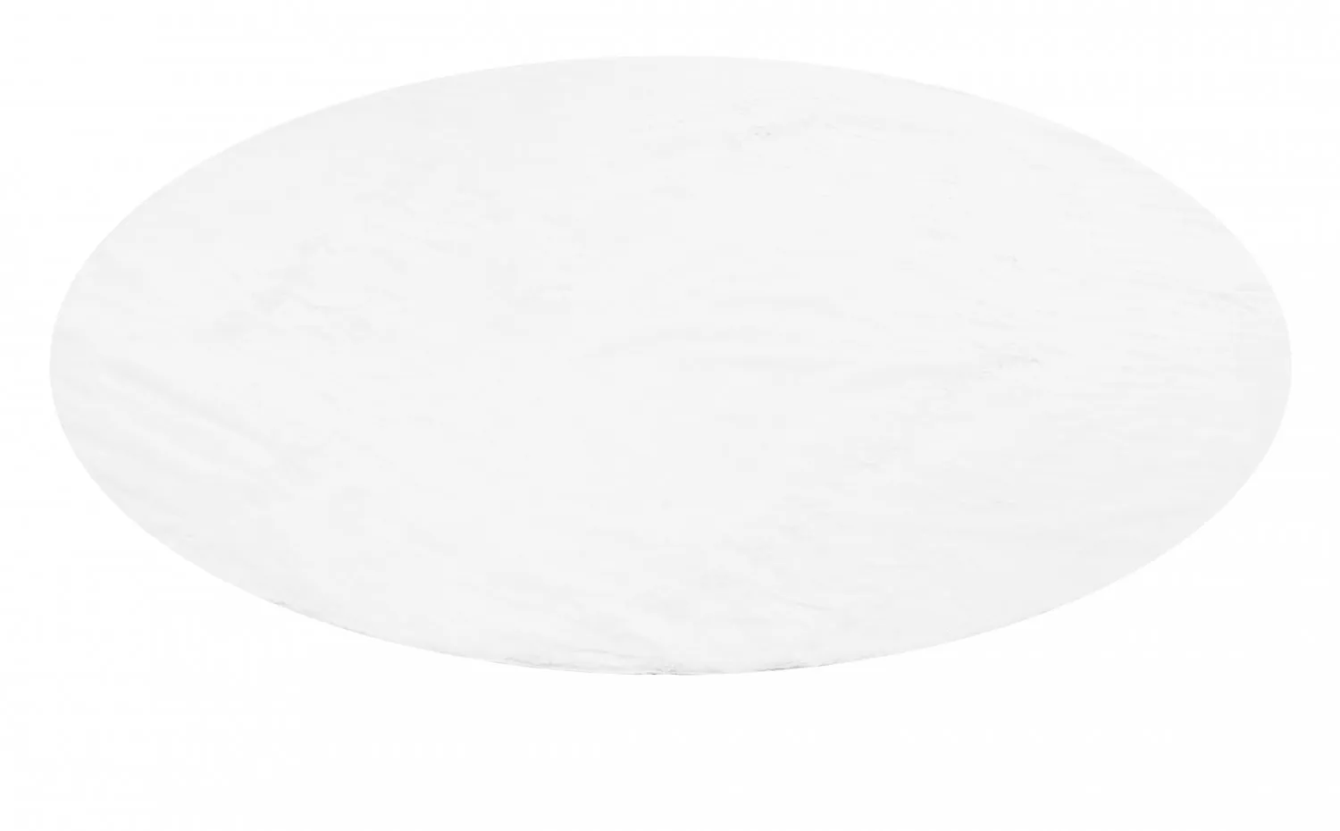 Runde tæpper - Aranga Super Soft Fur (hvid)
