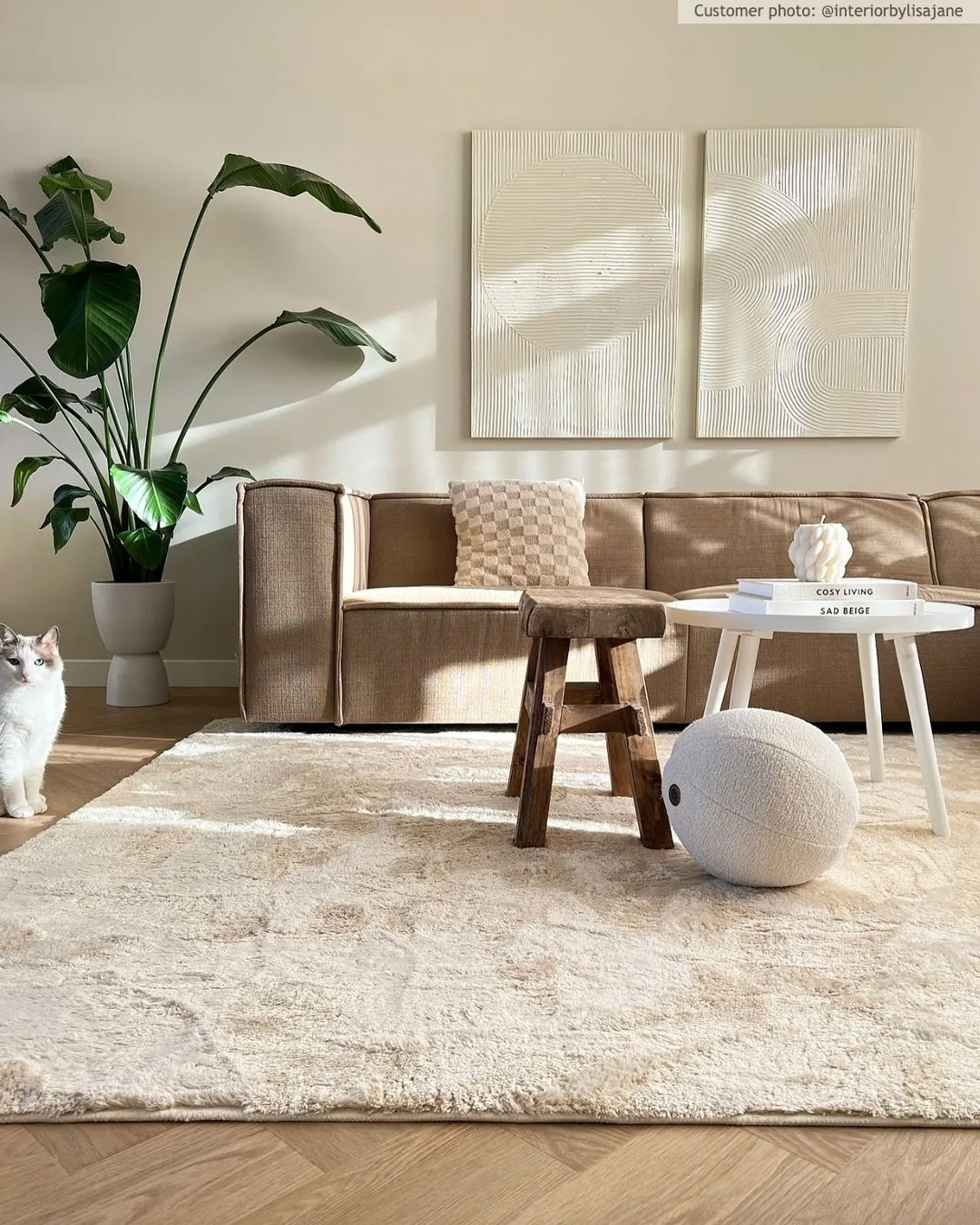 Ryatæpper - Aranga Super Soft Fur (beige)