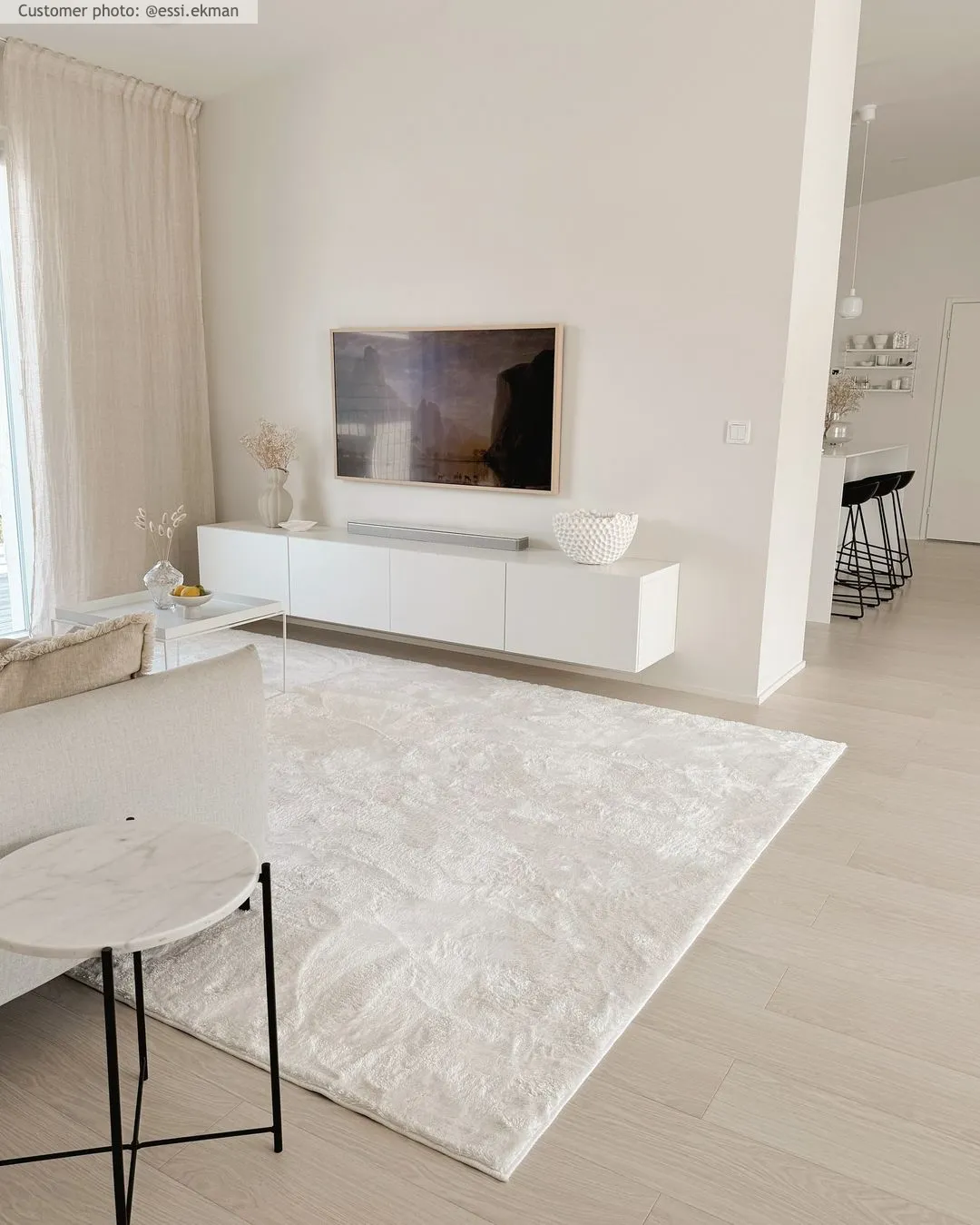 Ryatæpper - Aranga Super Soft Fur (hvid)