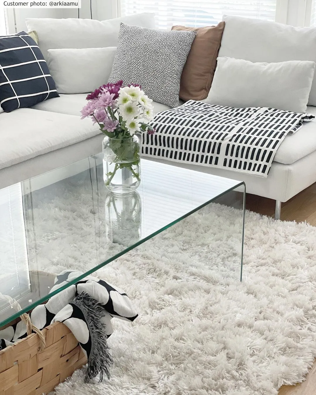 Ryatæpper - Janjira (hvid)