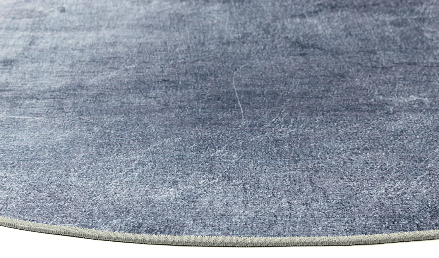 Rundt tæppe - Artena (blå)