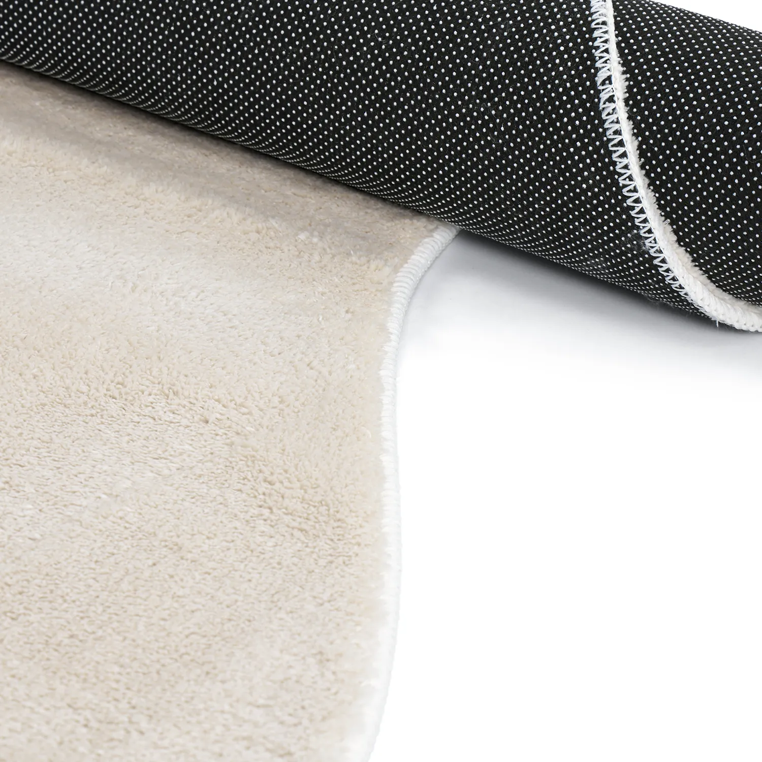 Asymmetrisk Bølget Ryatæppe - Aranga Super Soft Fur (beige)