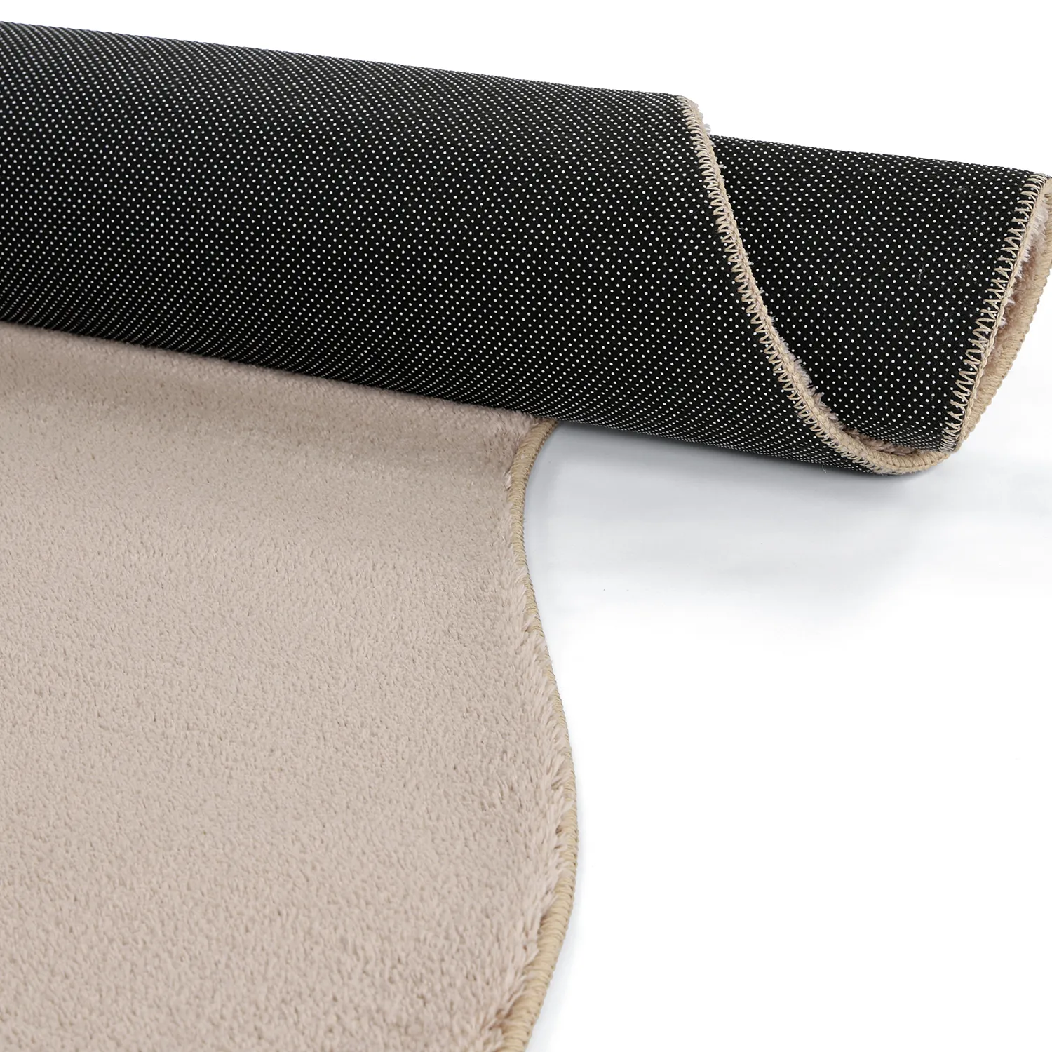 Asymmetrisk Bølget Ryatæppe - Aranga Super Soft Fur (brun)