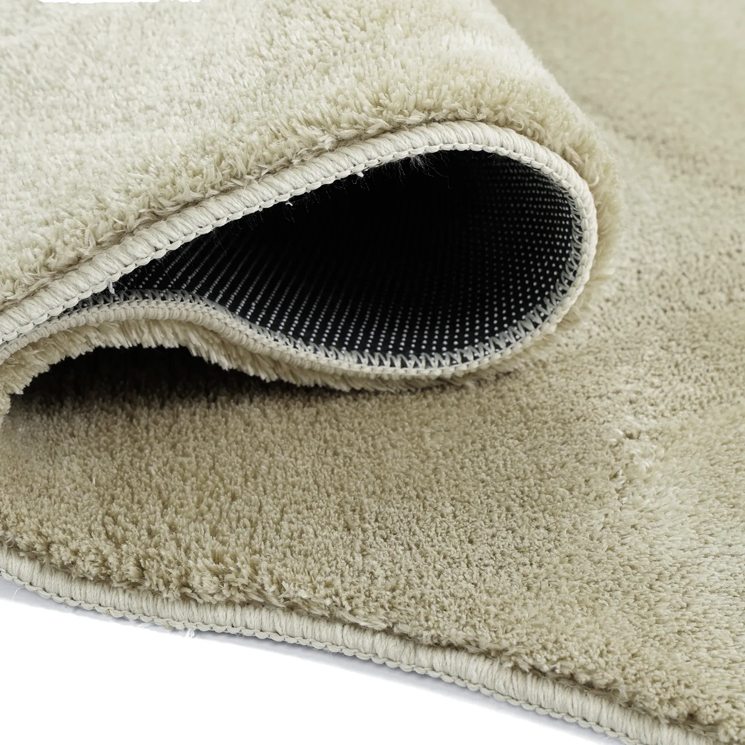 Asymmetrisk Bølget Ryatæppe - Aranga Super Soft Fur (lysegrøn)