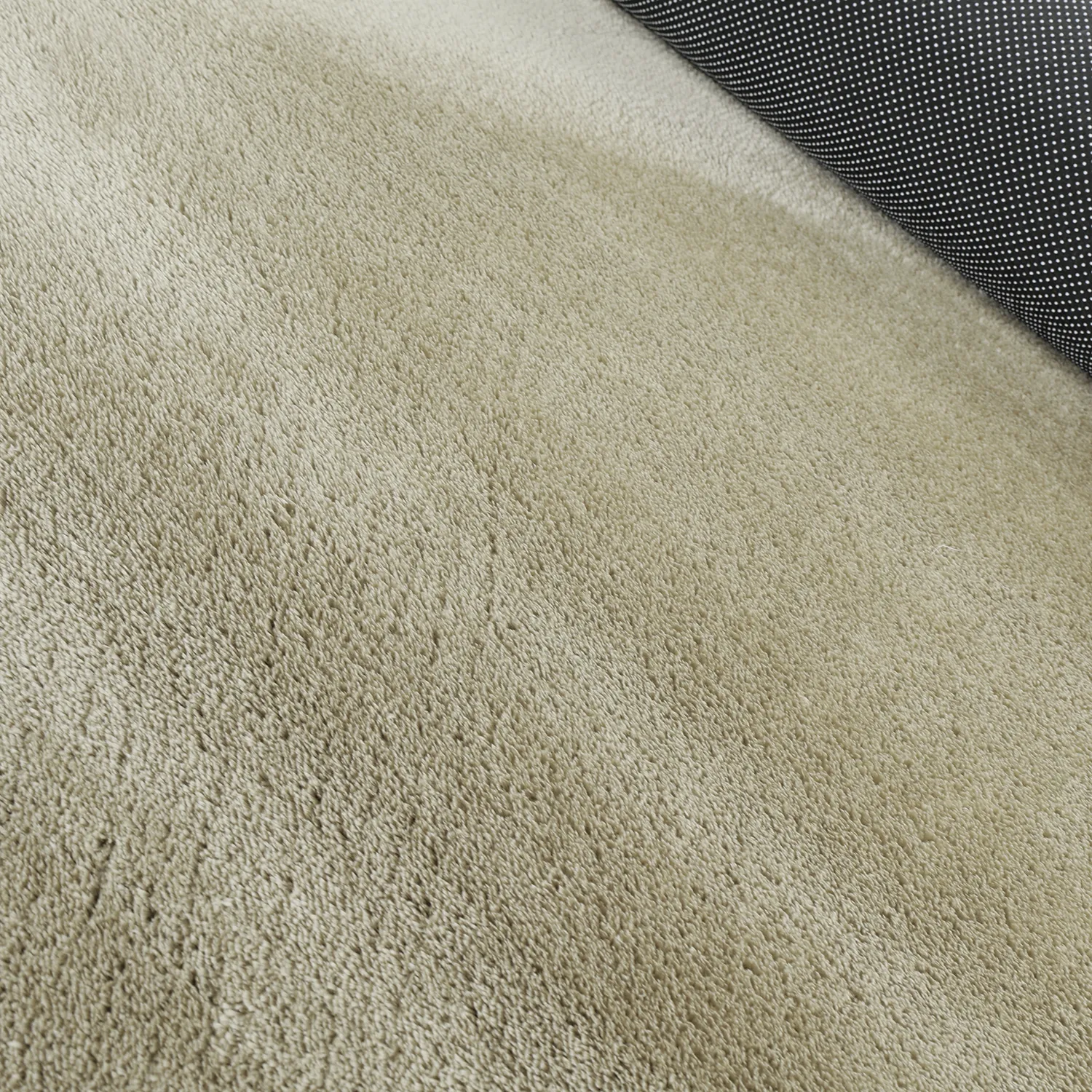 Asymmetrisk Bølget Ryatæppe - Aranga Super Soft Fur (lysegrøn)