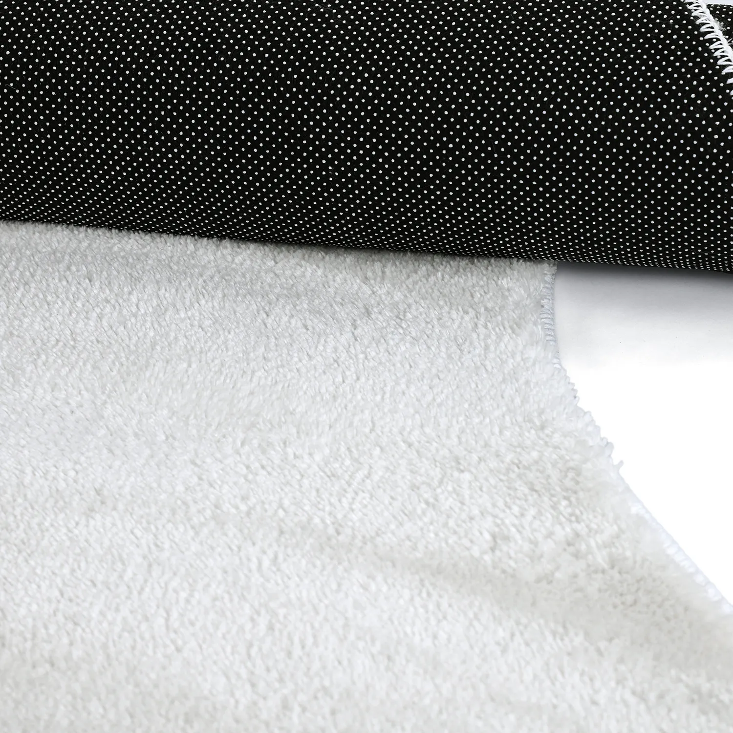 Asymmetrisk Bølget Ryatæppe - Aranga Super Soft Fur (hvid)