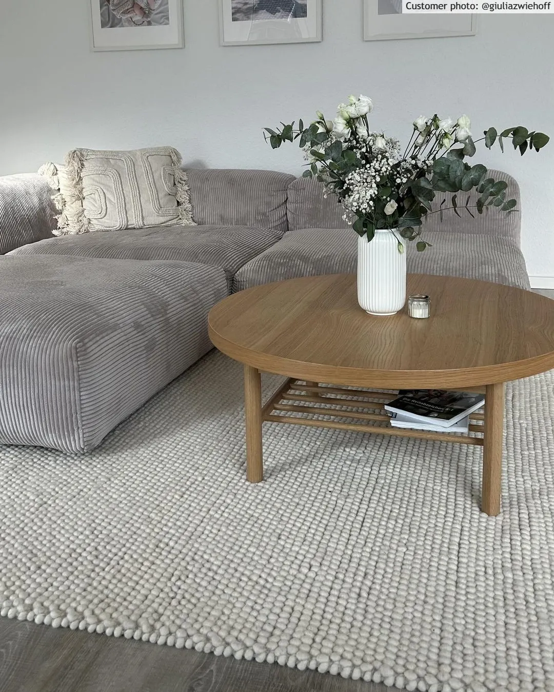 Uldtæppe - Avafors Wool Bubble (beige)