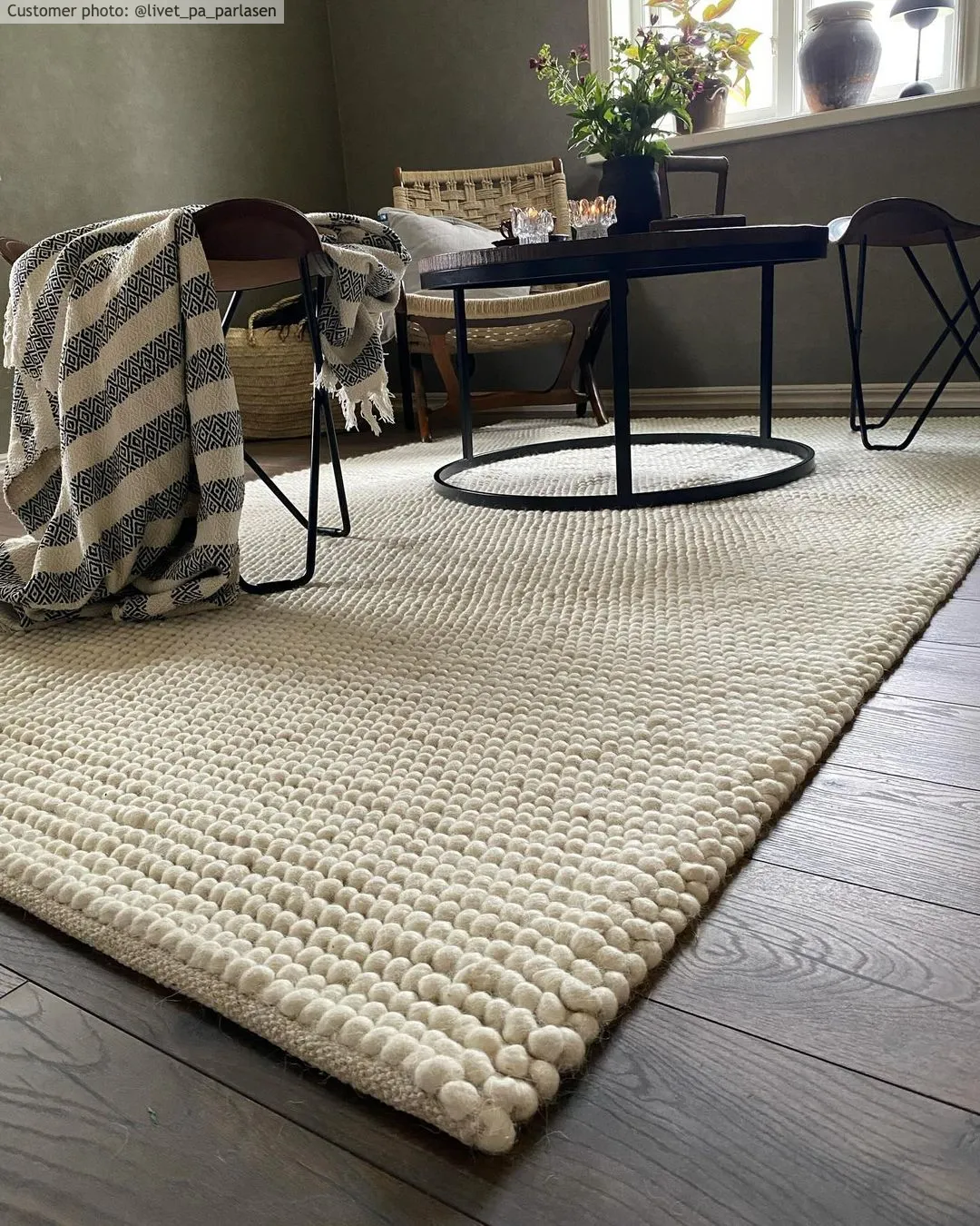 Uldtæppe - Avafors Wool Bubble (beige)