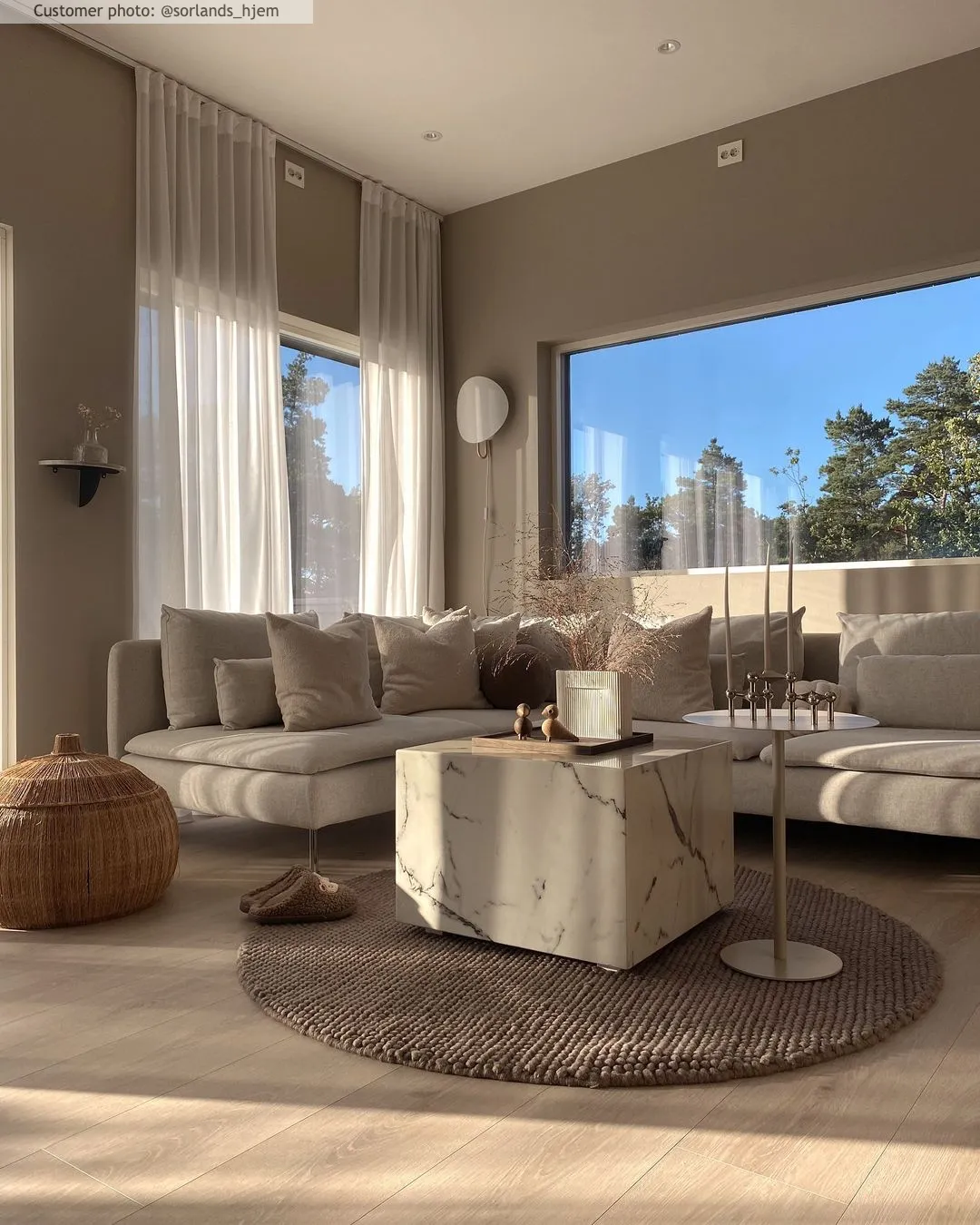 Runde tæpper - Avafors Wool Bubble (brun)