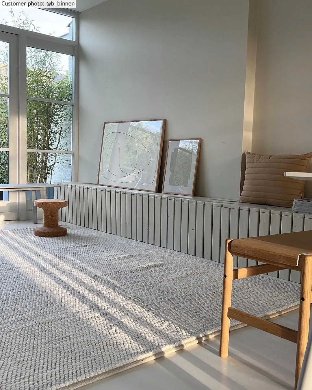 Uldtæppe - Avafors Wool Bubble (beige)