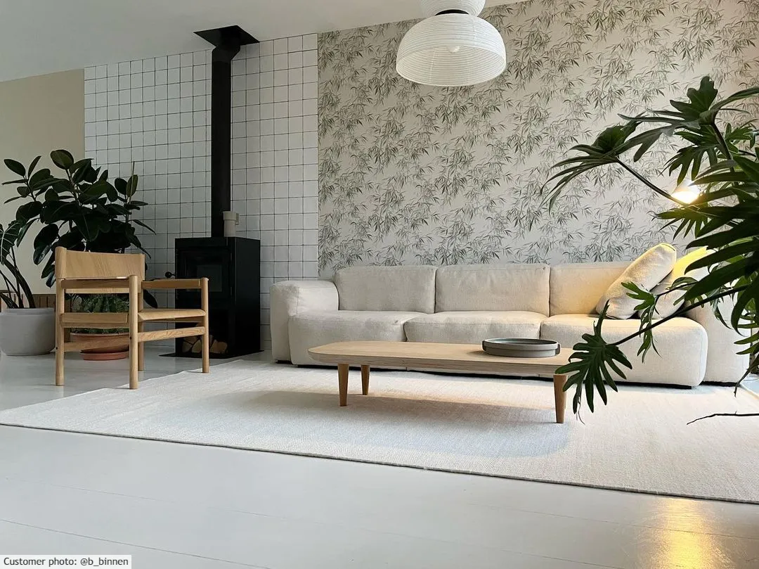 Uldtæppe - Hamilton (hvid)