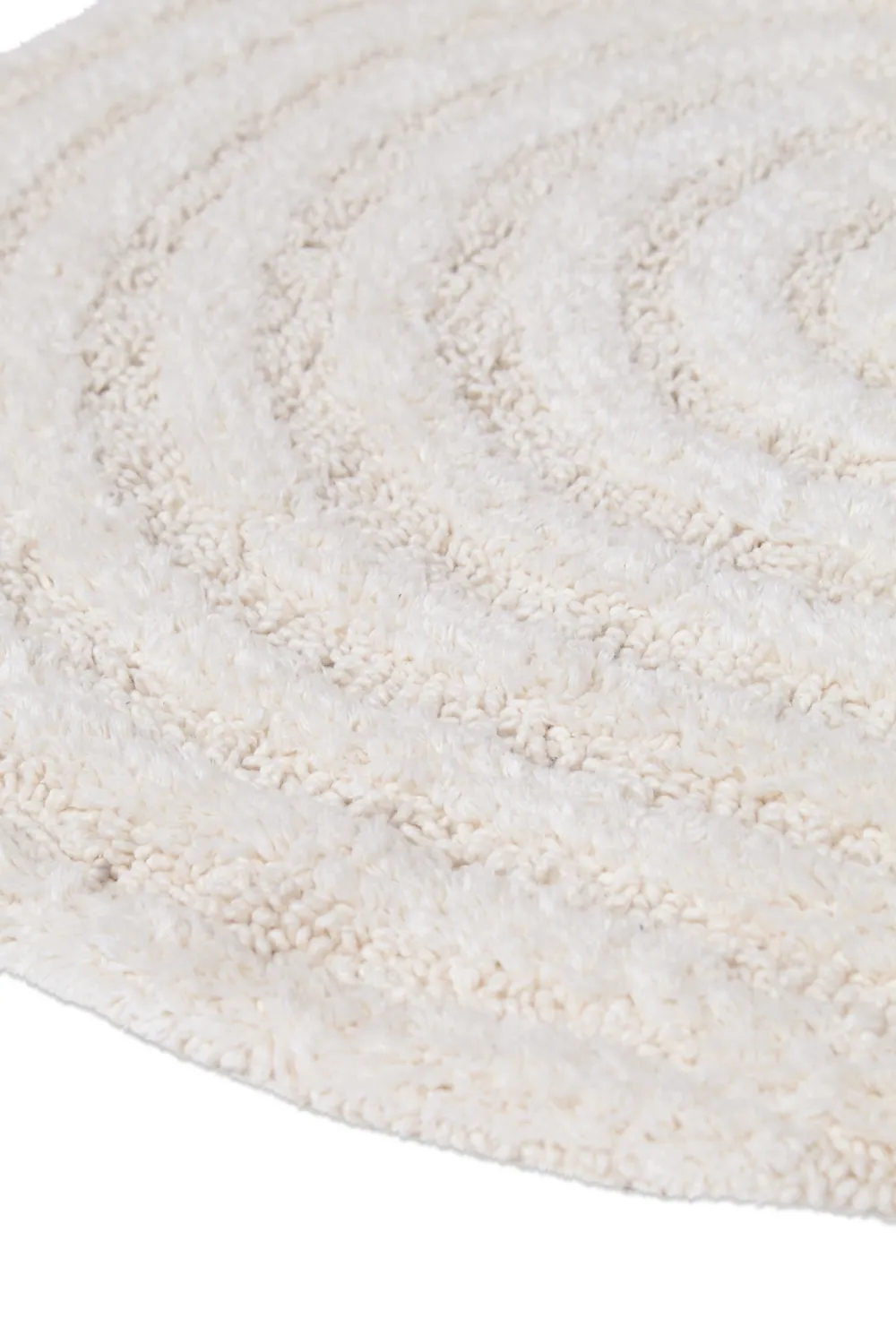 Oval badeværelsesmåtte - Embla (off-white)