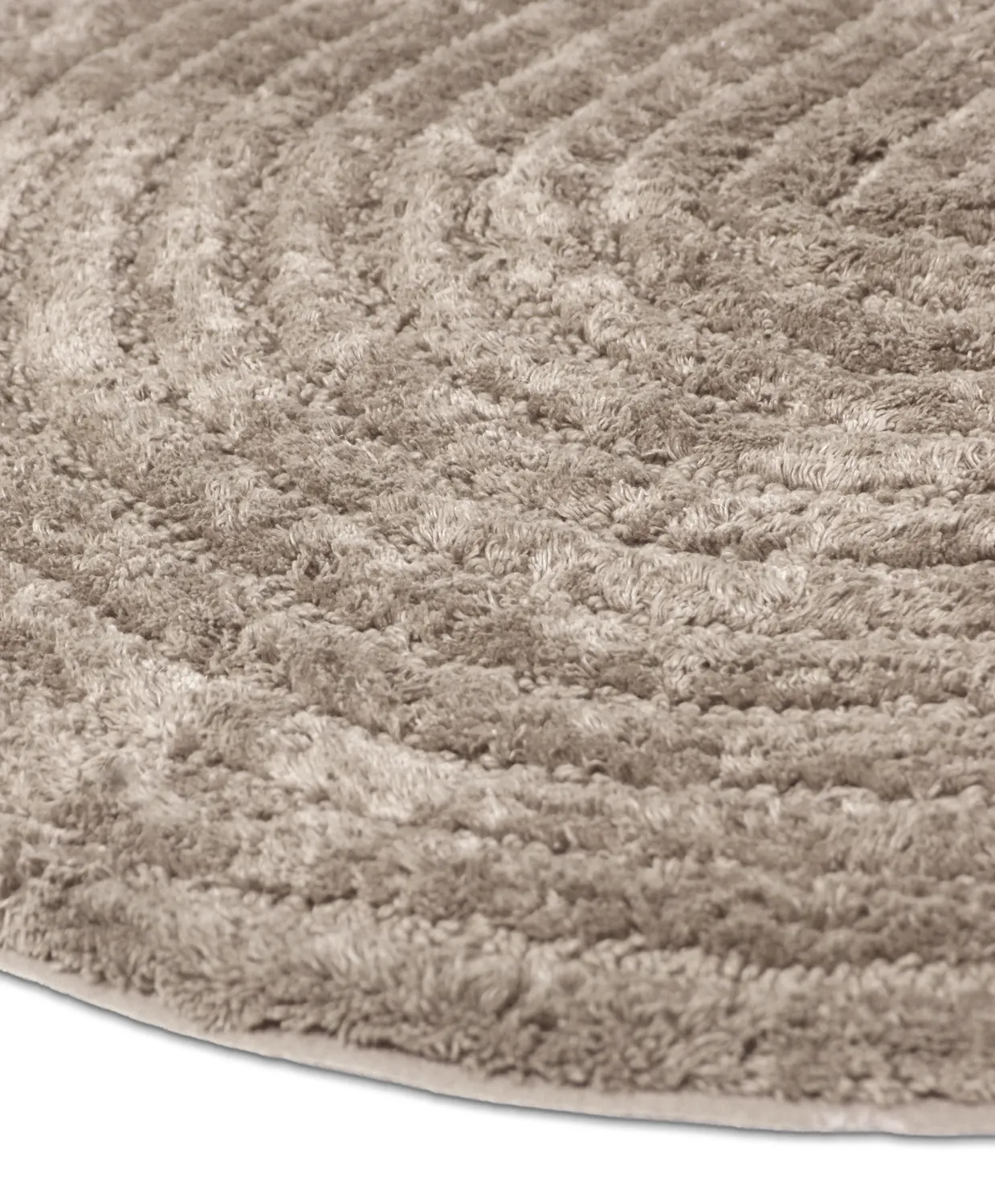 Oval badeværelsesmåtte - Evena (beige)