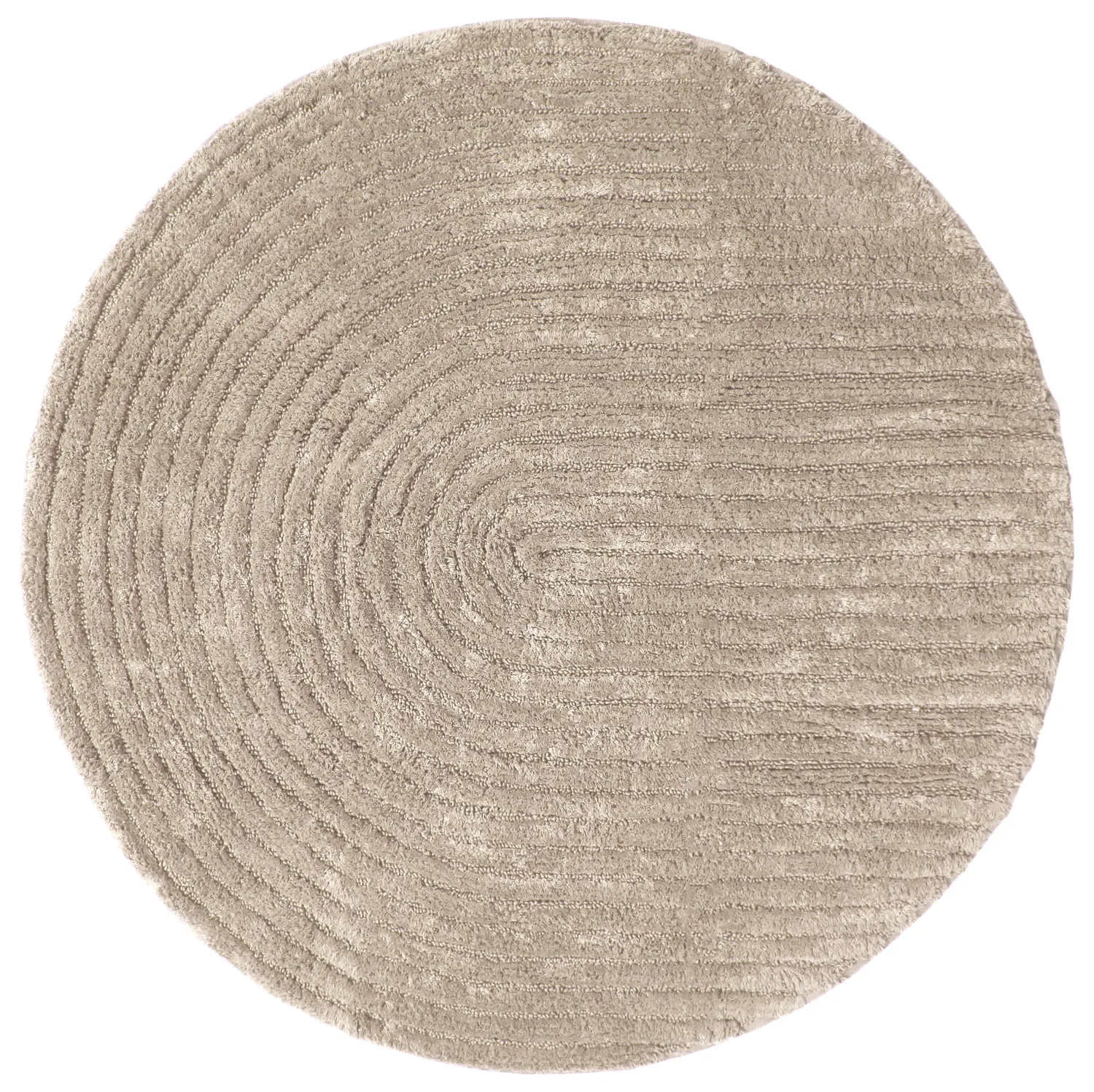 Rund badeværelsesmåtte - Evena (beige)