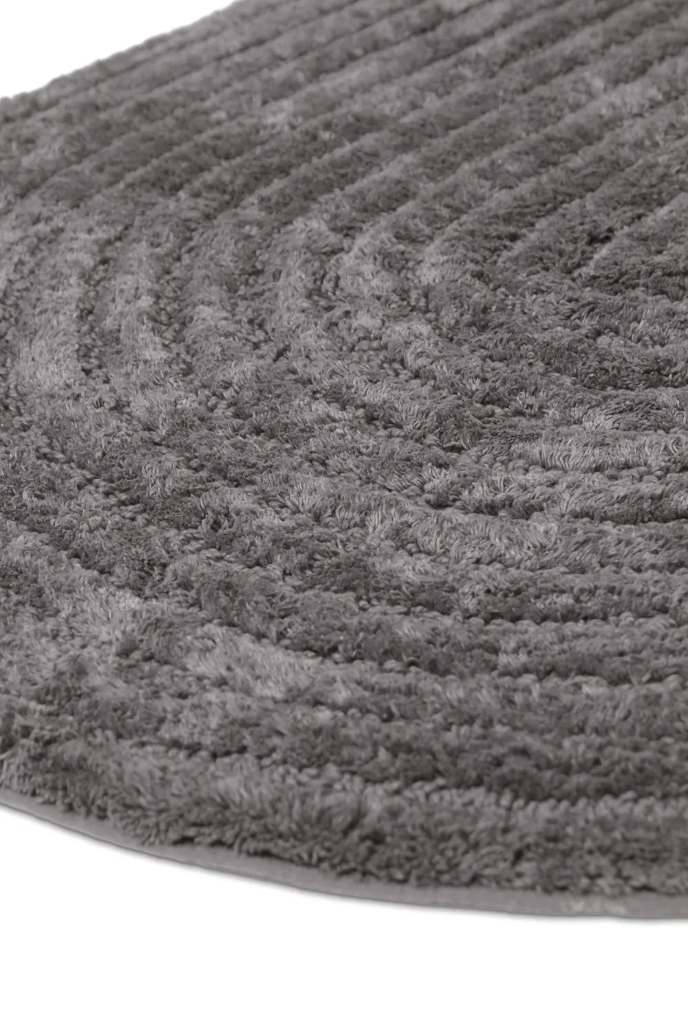 Oval badeværelsesmåtte - Evena (mørkegrå)