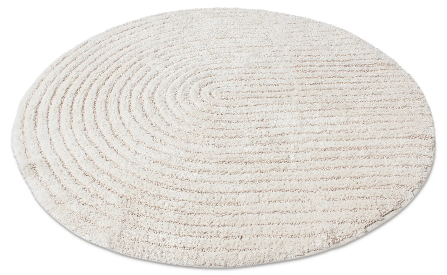 Rund badeværelsesmåtte - Evena (off-white)