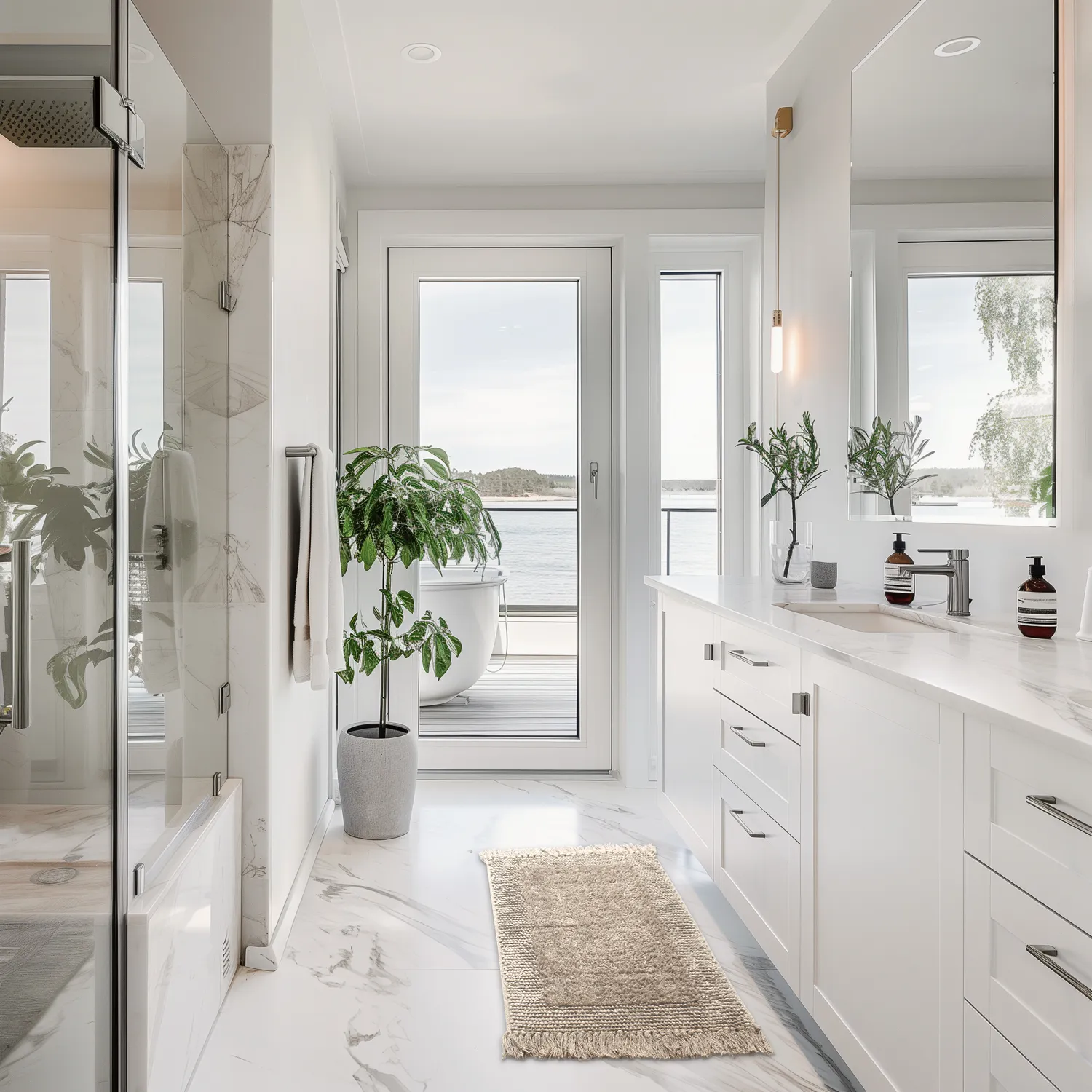 Badeværelsesmåtte - Flynn (beige)