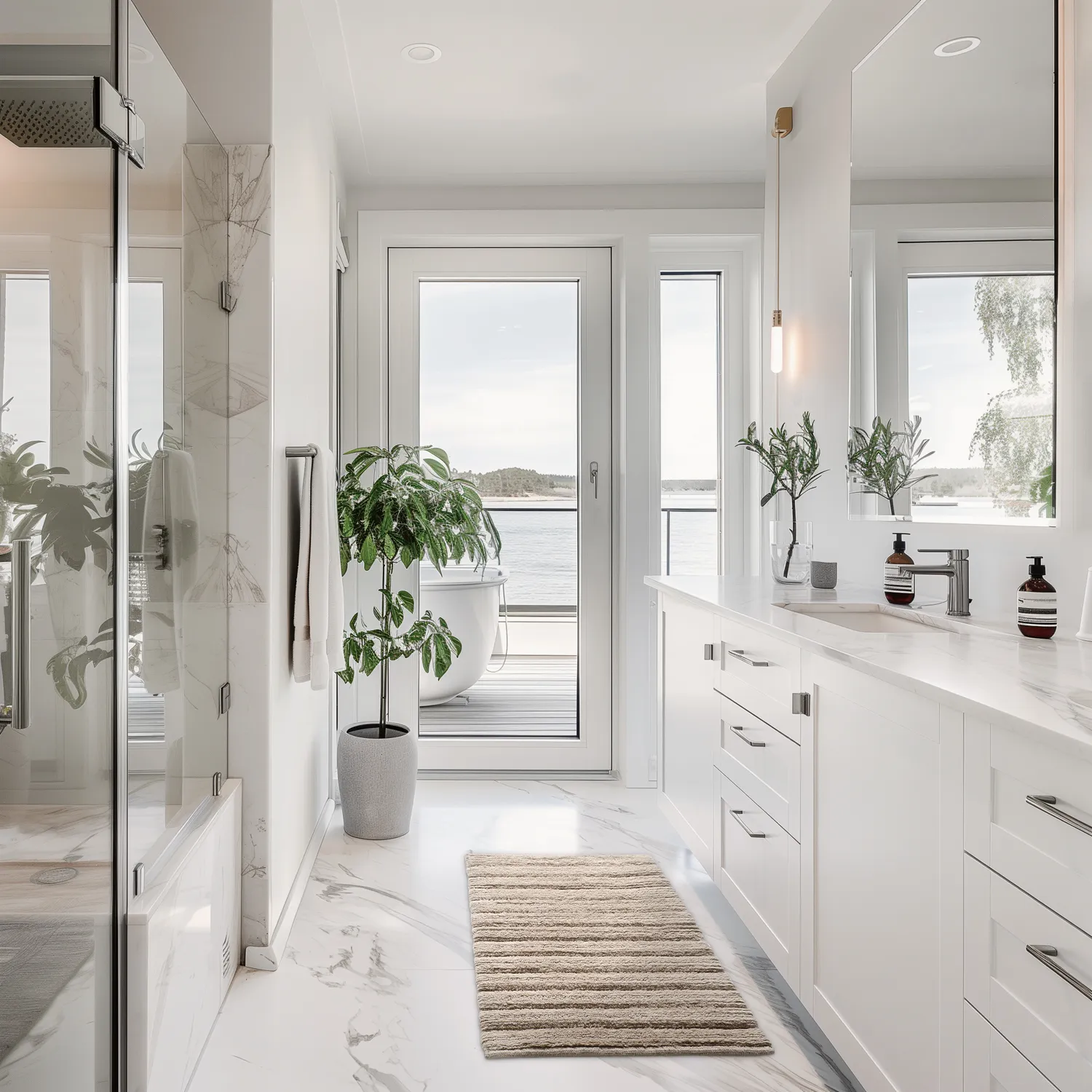 Badeværelsesmåtte - Franny (beige)