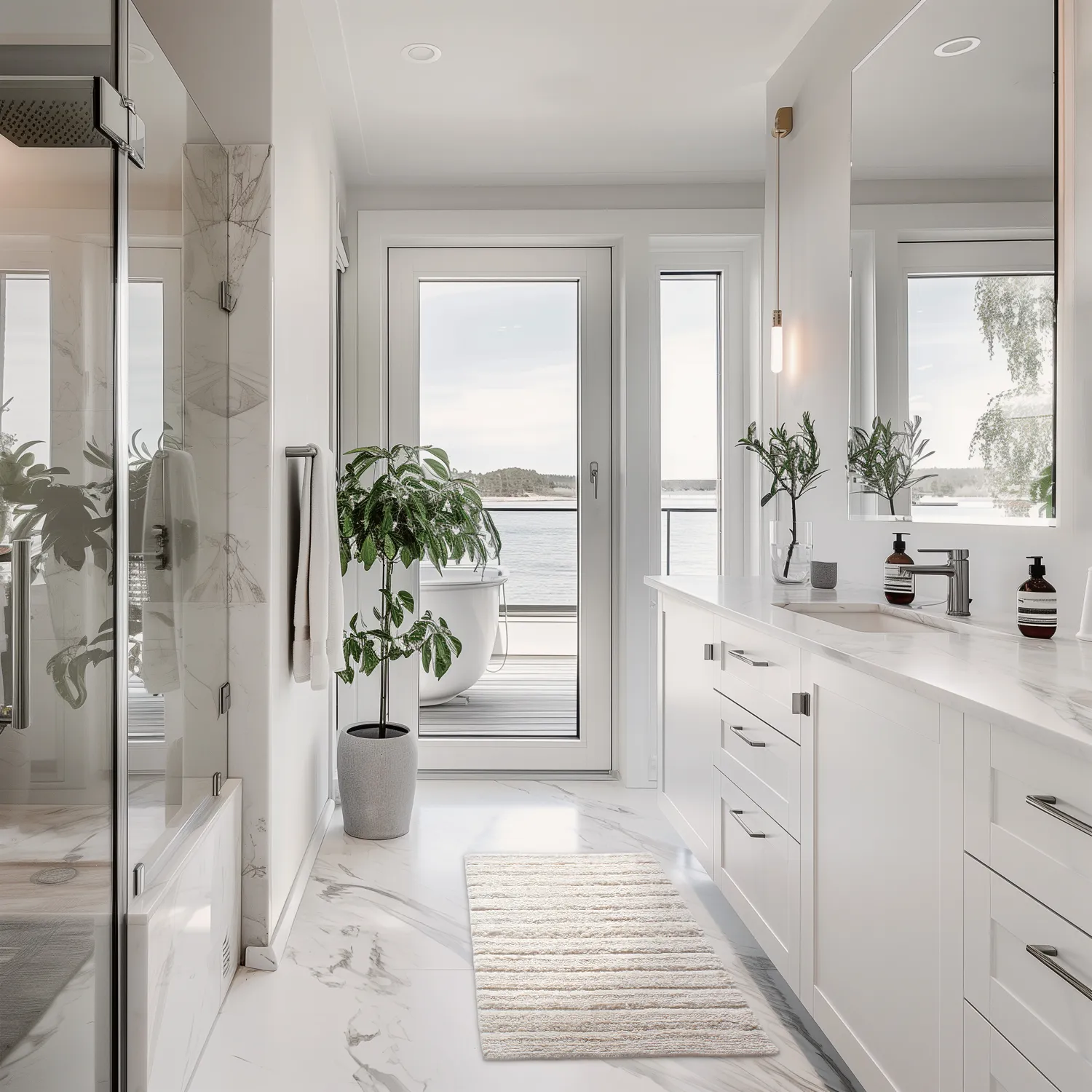 Badeværelsesmåtte - Franny (off-white)