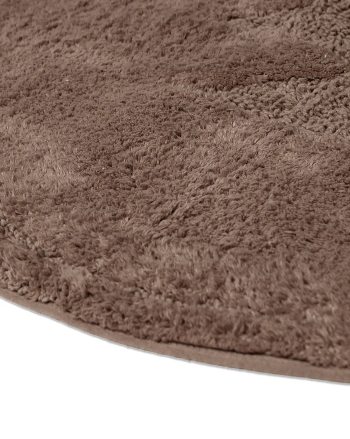 Rund badeværelsesmåtte - Gertie (brun)