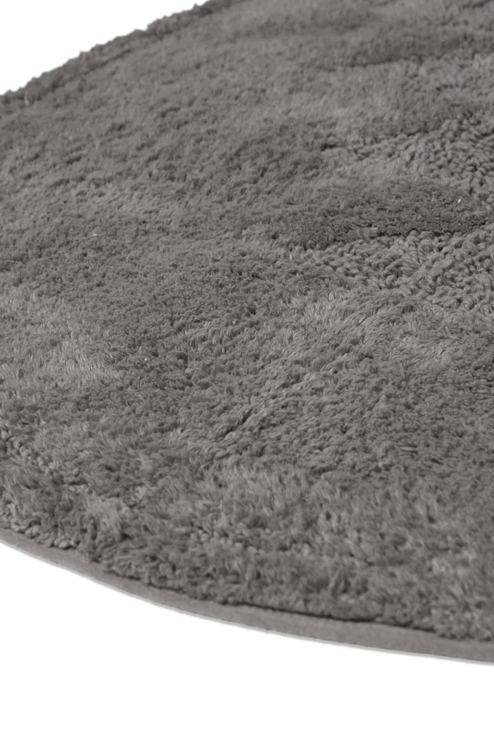 Oval badeværelsesmåtte - Gertie (mørkegrå)