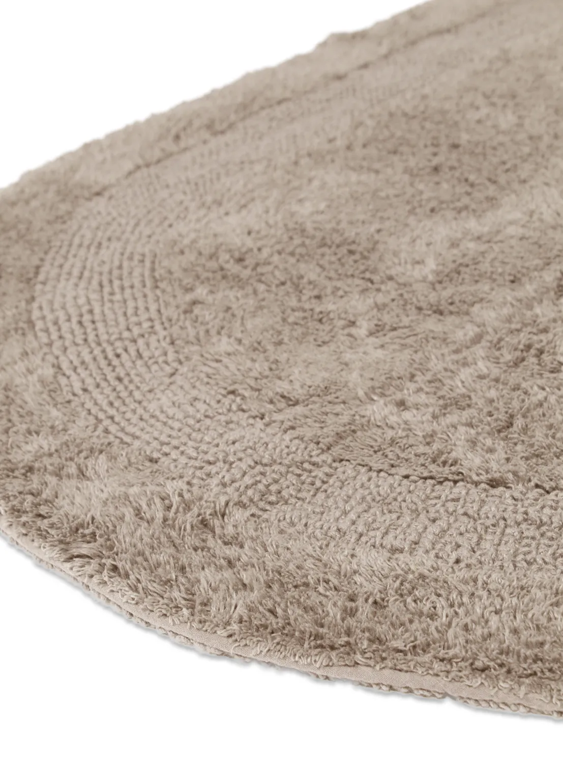 Oval badeværelsesmåtte - Nila (beige)