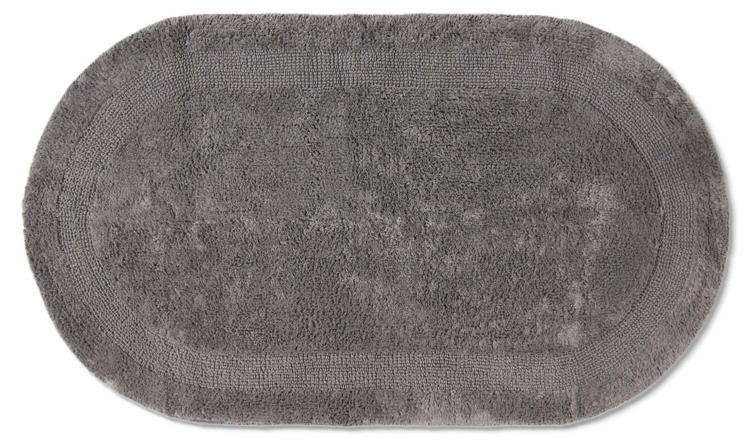 Oval badeværelsesmåtte - Nila (mørkegrå)