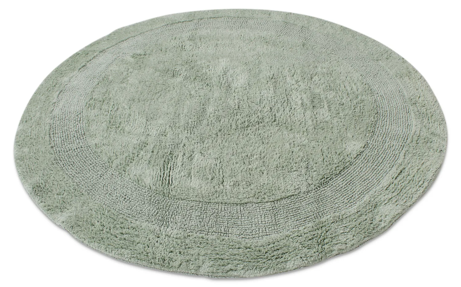 Rund badeværelsesmåtte - Nila (lysegrøn)