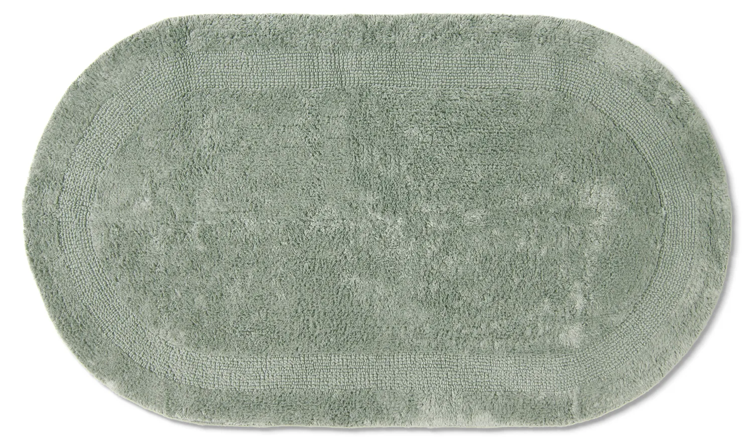 Oval badeværelsesmåtte - Nila (lysegrøn)