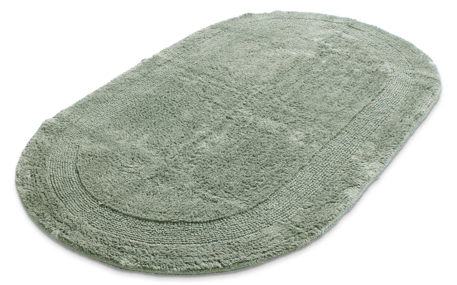 Oval badeværelsesmåtte - Nila (lysegrøn)