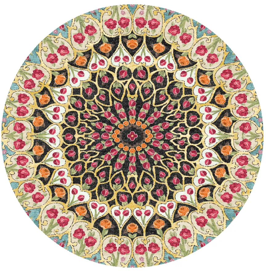 Rundt tæppe - Barete (multi)