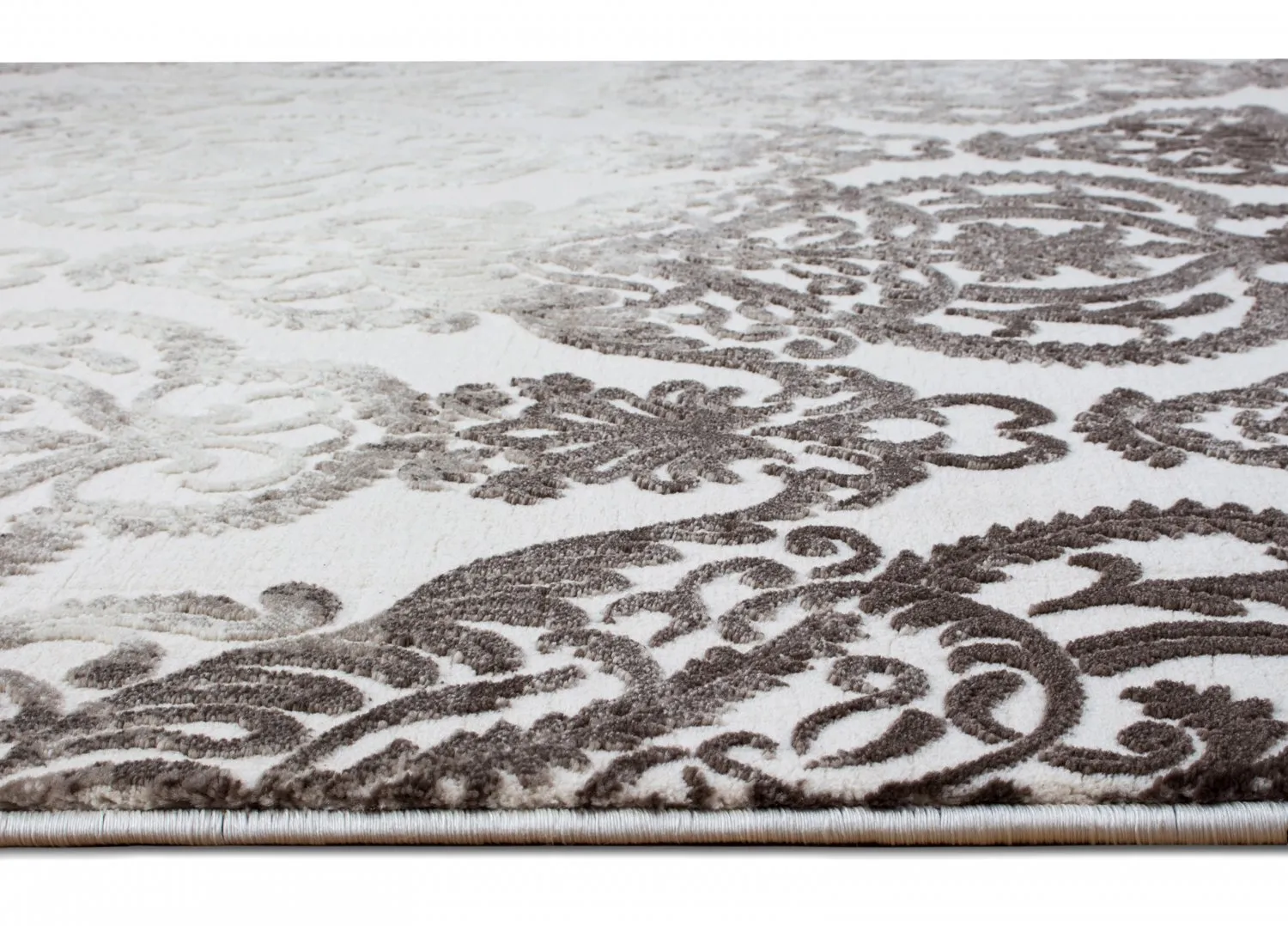 Wilton-tæppe - Bari (hvid/nougat)