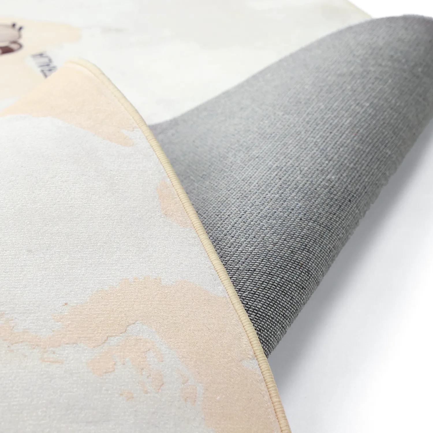 Børnetæppe - Animal Map (beige)