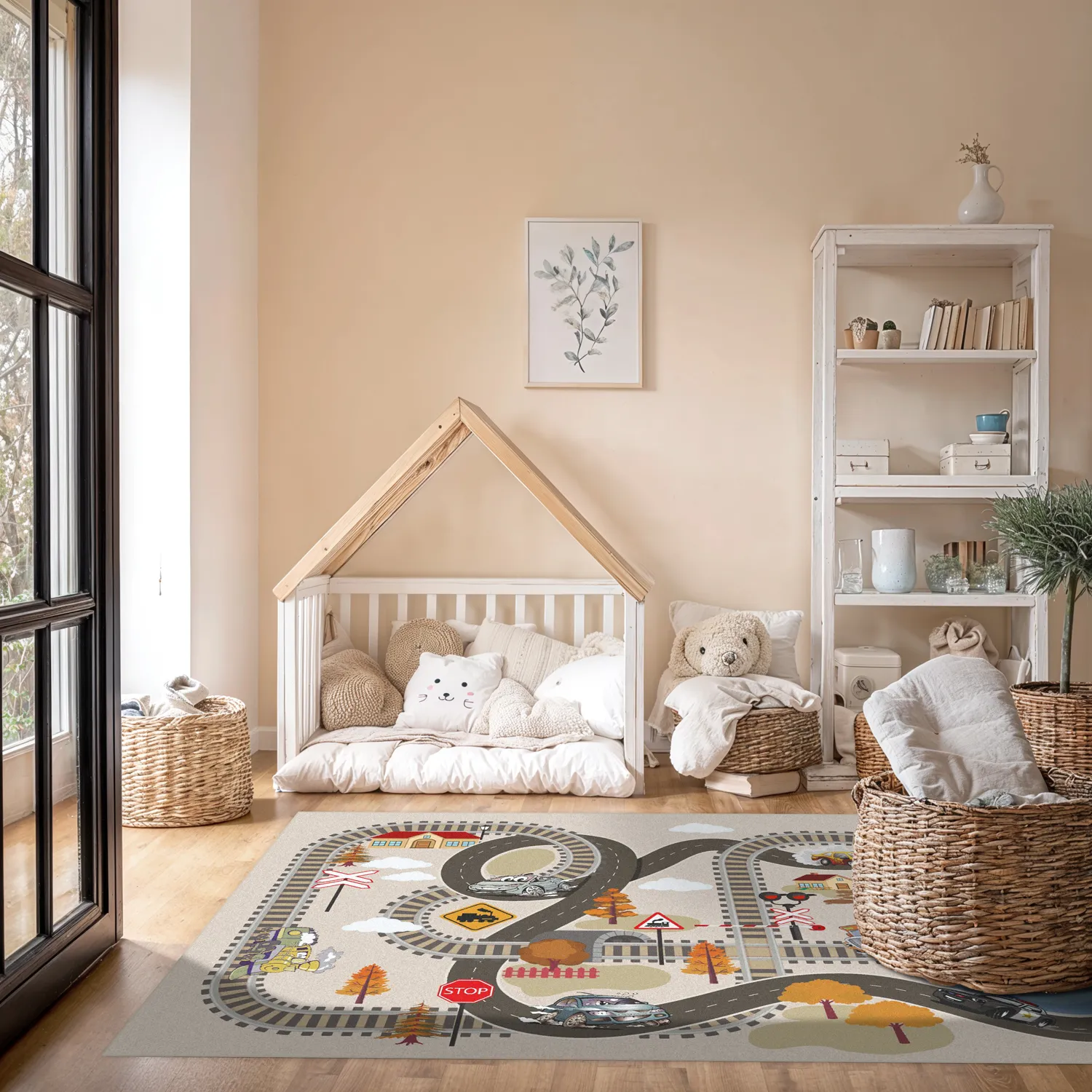 Børnetæppe - Autumn Town