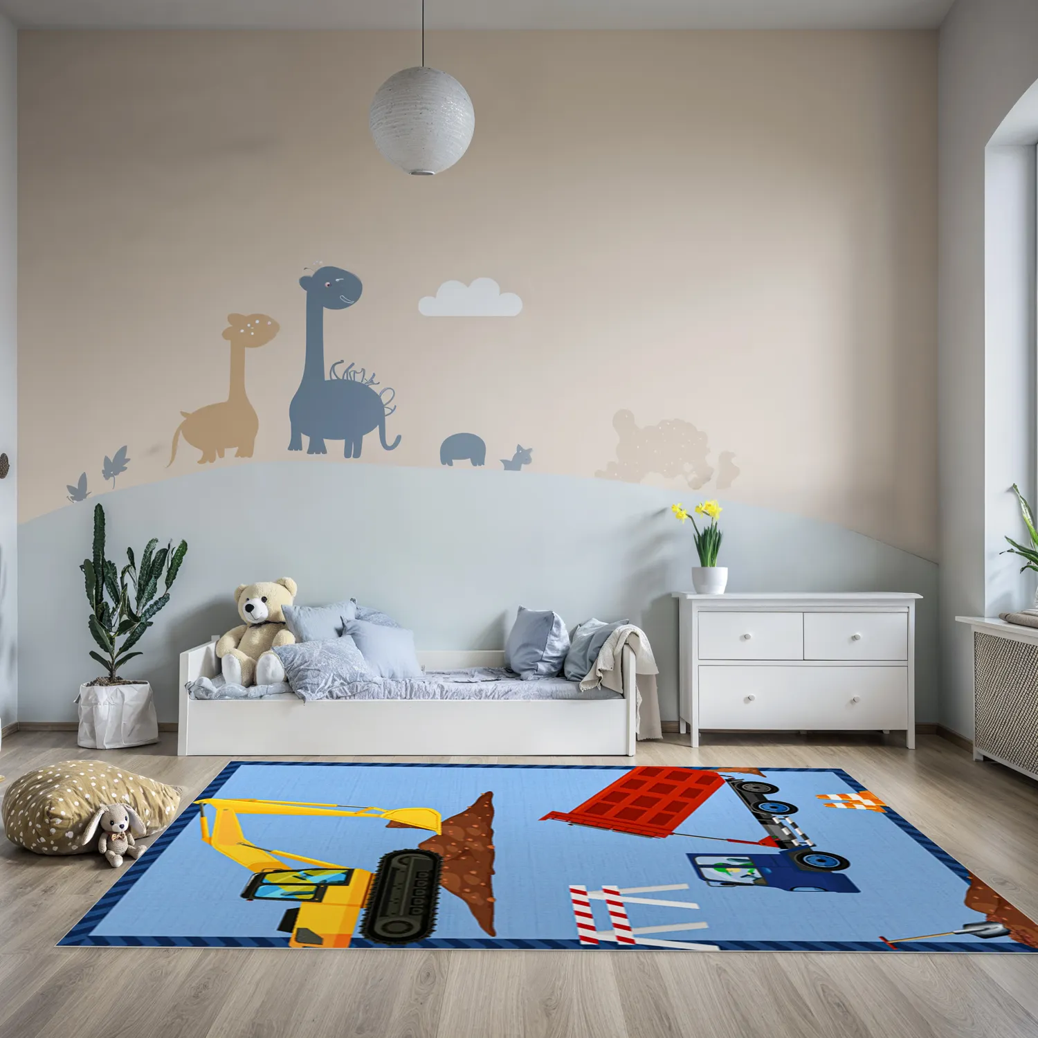 Børnetæppe - Building Site