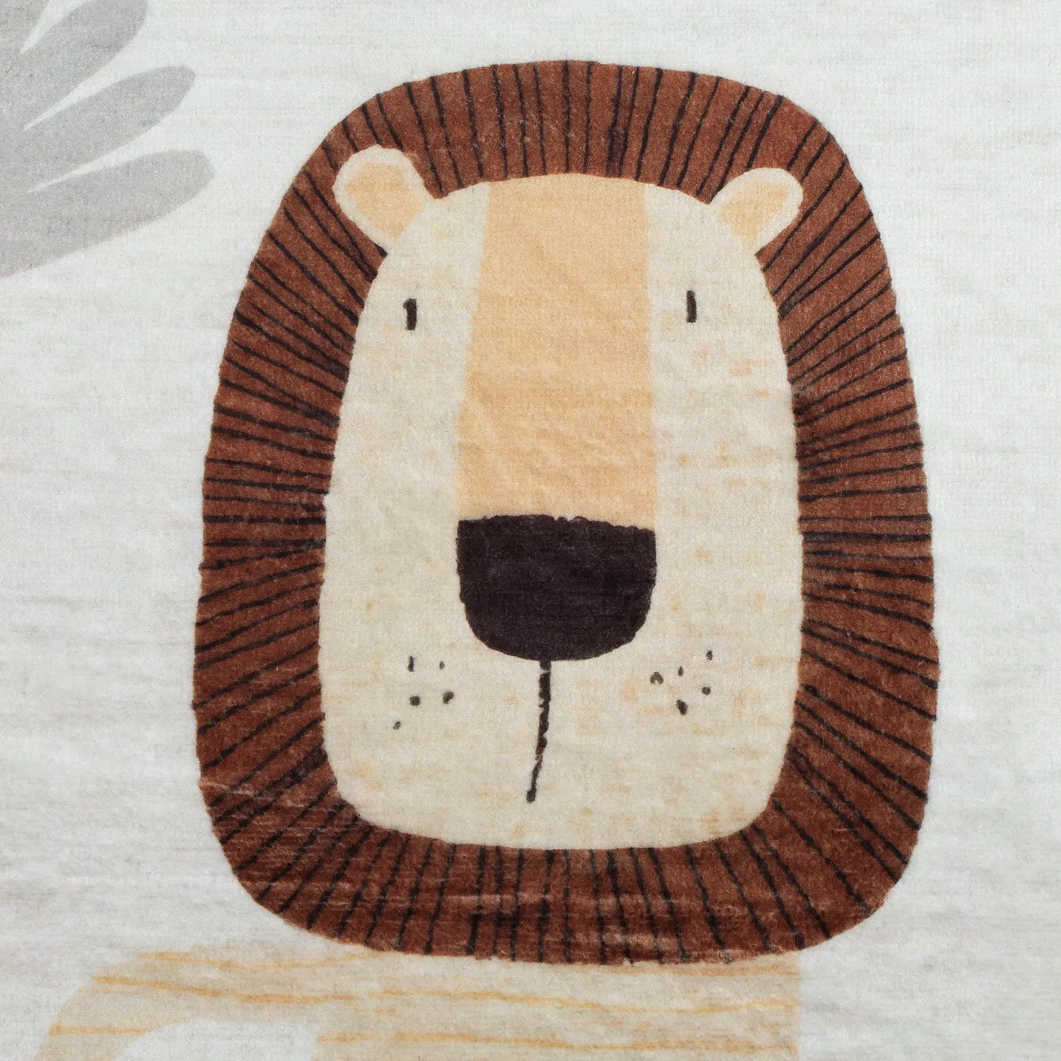 Børnetæppe - Lion Friends (beige)
