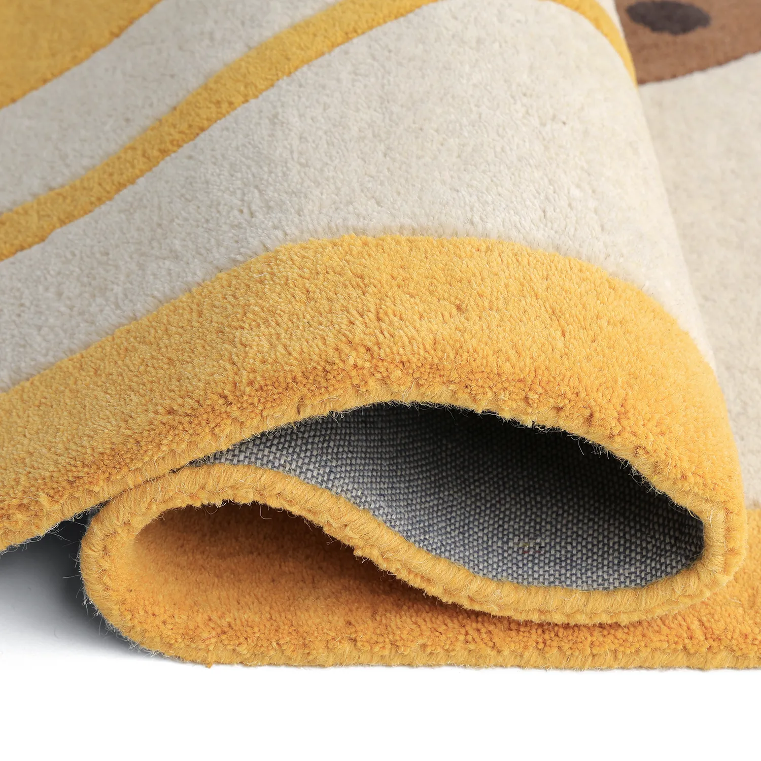 Børnetæppe - Lion Hand Tufted Wool Premium (beige/multi)