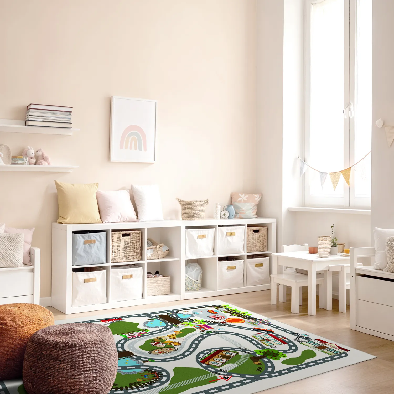 Børnetæppe - Little Town