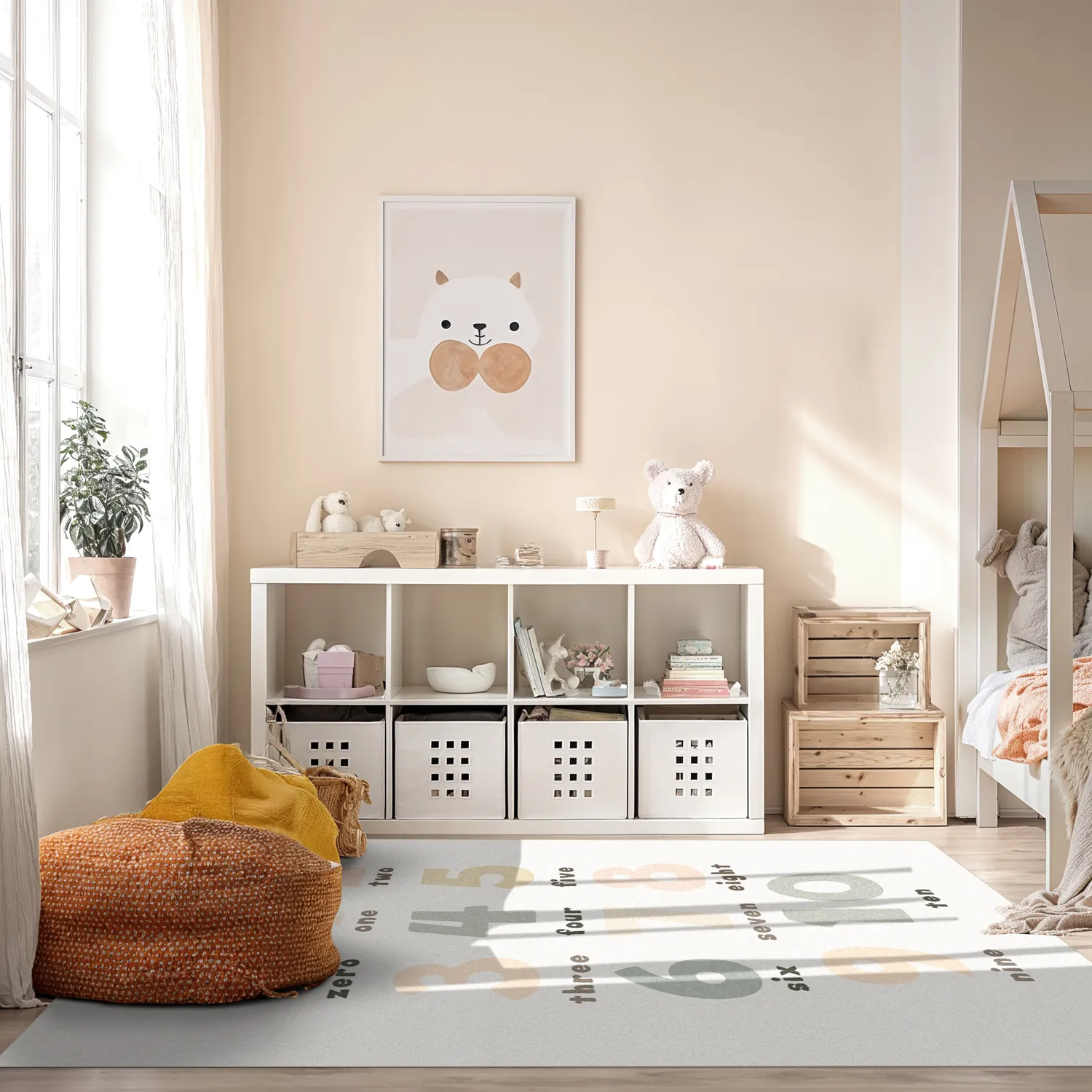 Børnetæppe - Numbers (multi)