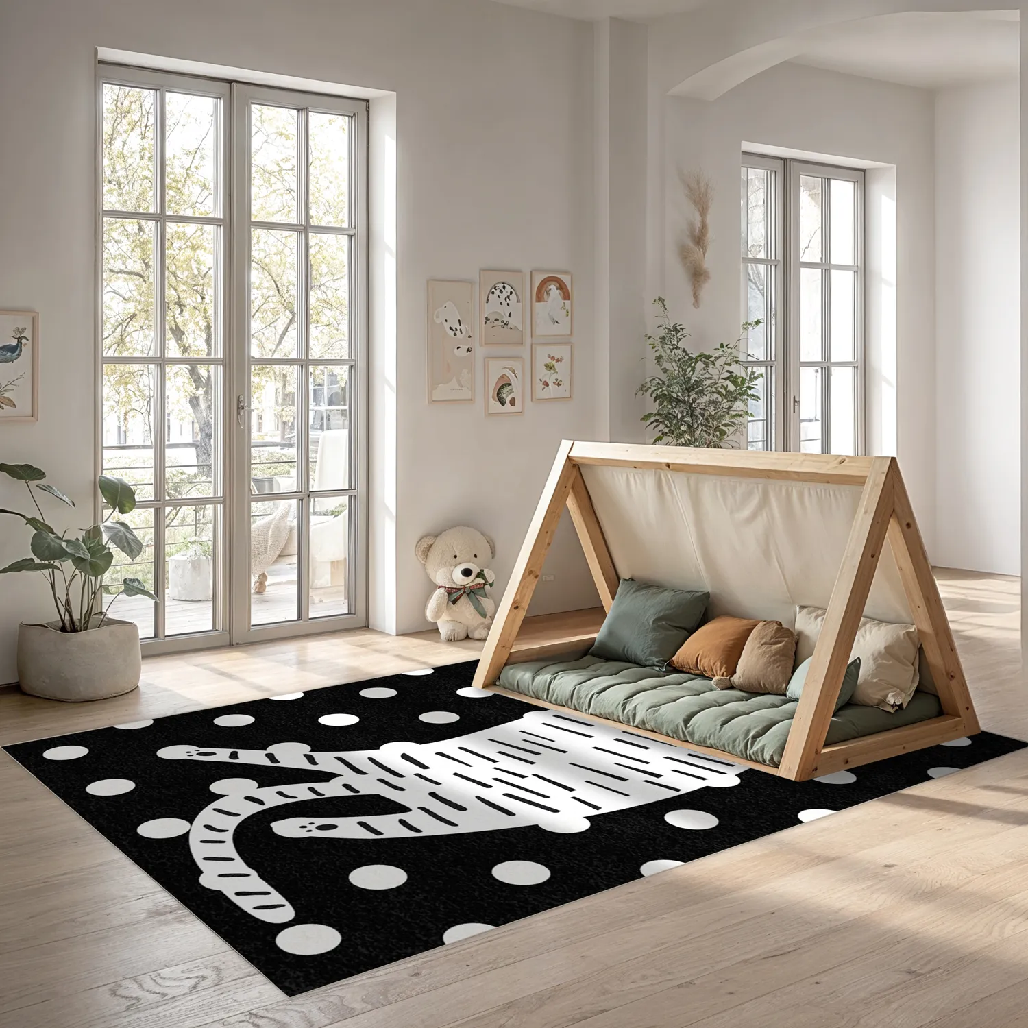 Børnetæppe - Sleepy Kitten (multi)