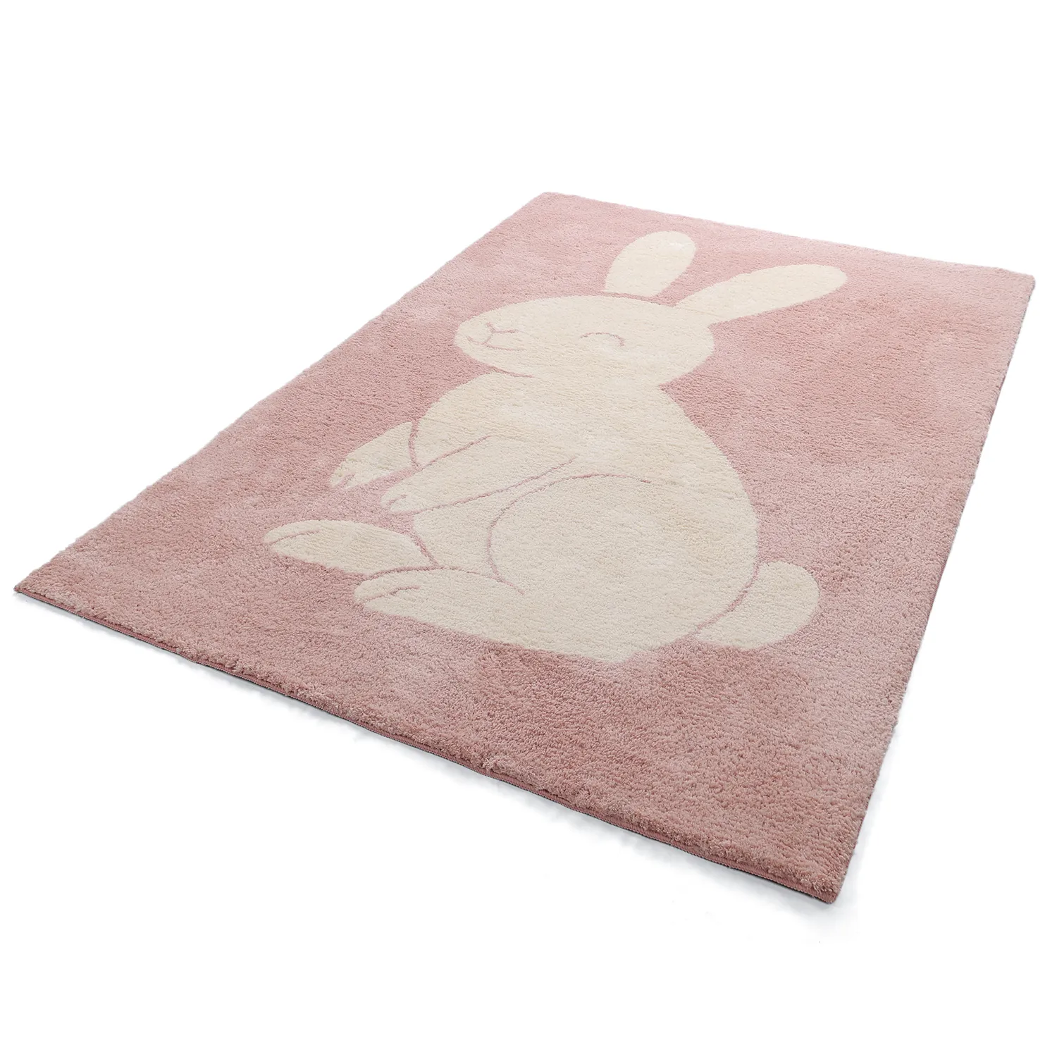 Børnetæppe - Soft Bunny (rosa/creme)
