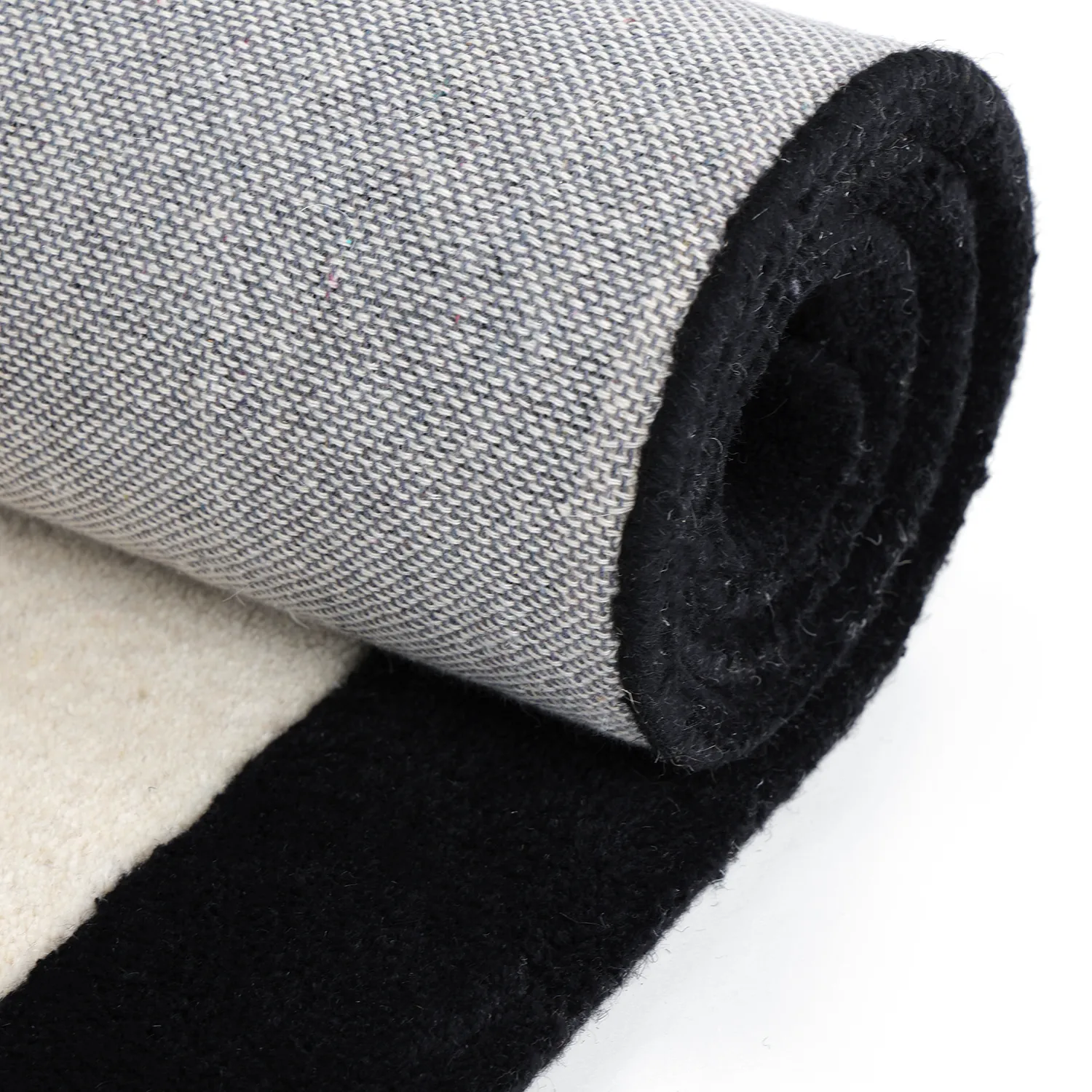 Børnetæppe - Zebra Hand Tufted Wool Premium (beige/sort)