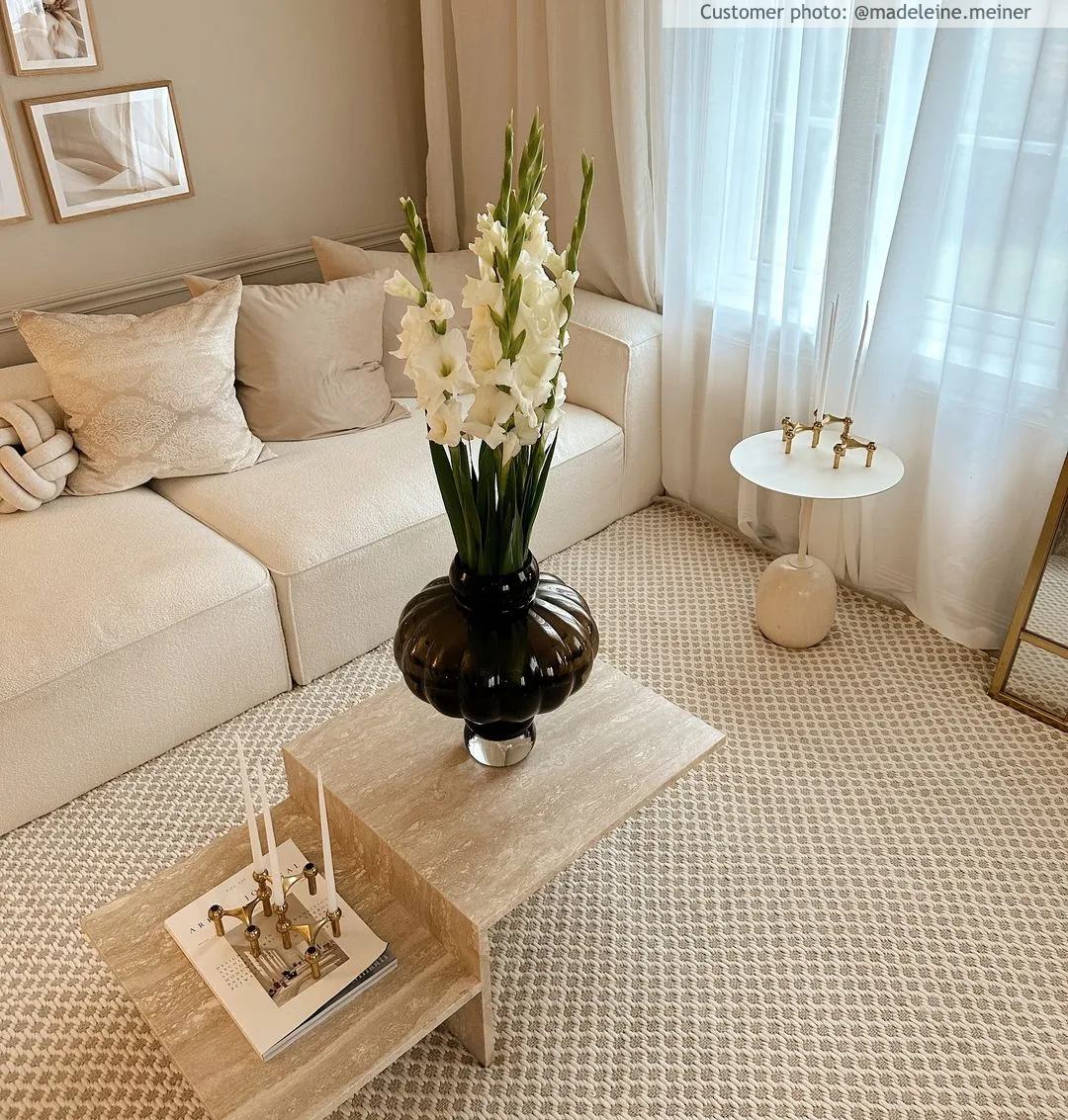 Uldtæppe - Belize (Beige)