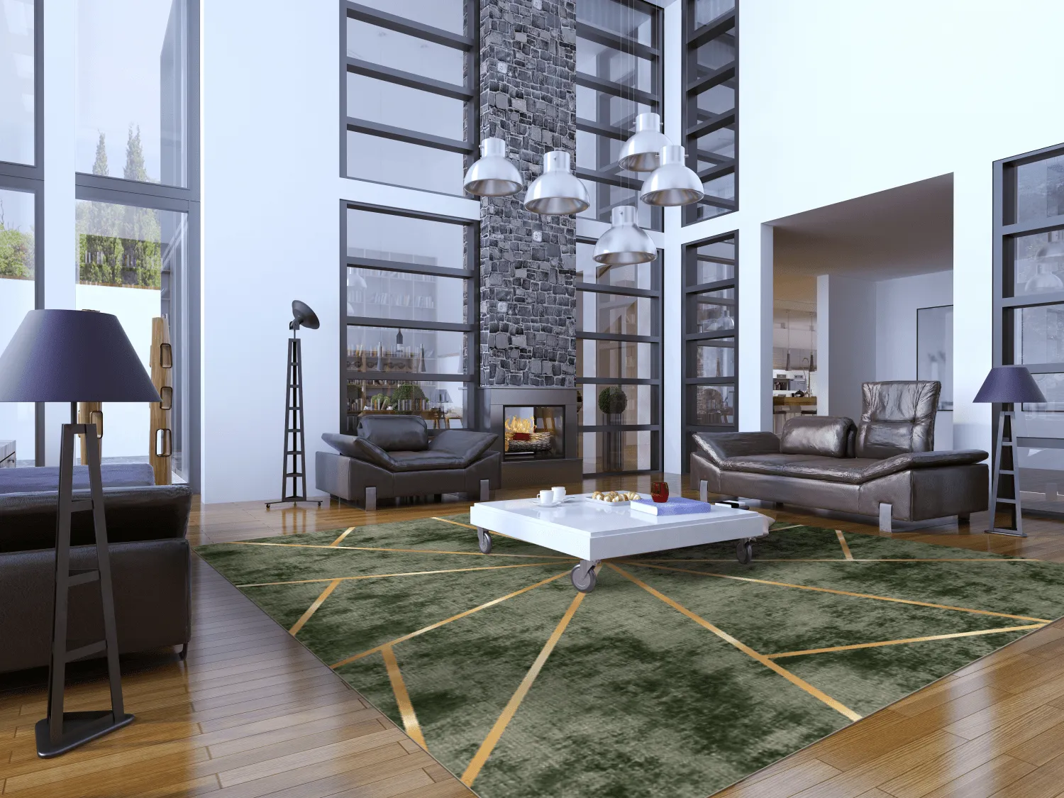 Wilton-tæppe - Bellizzi (grøn)