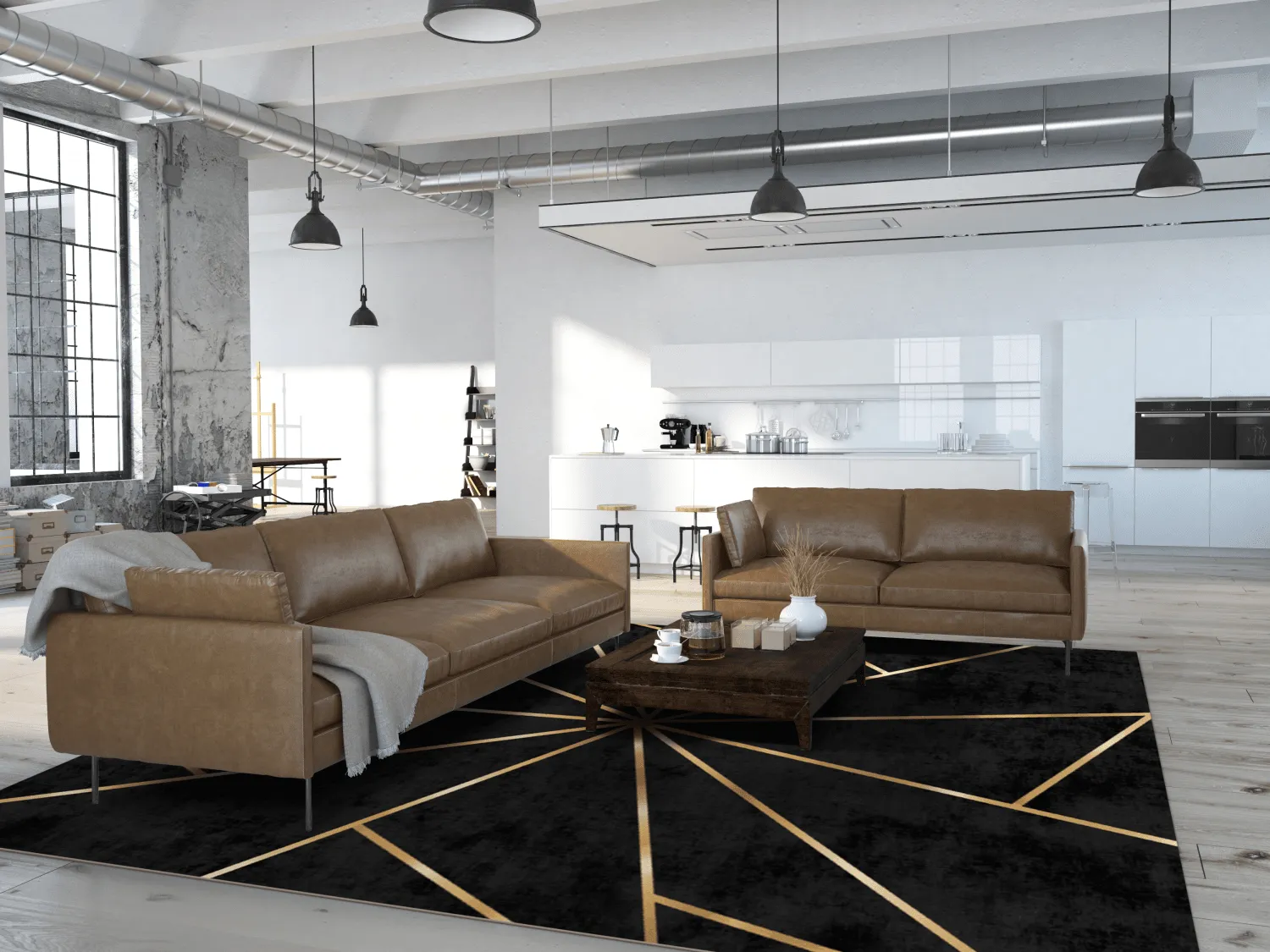 Wilton-tæppe - Bellizzi (sort)