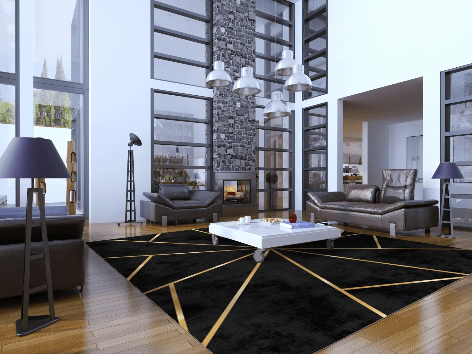 Wilton-tæppe - Bellizzi (sort)