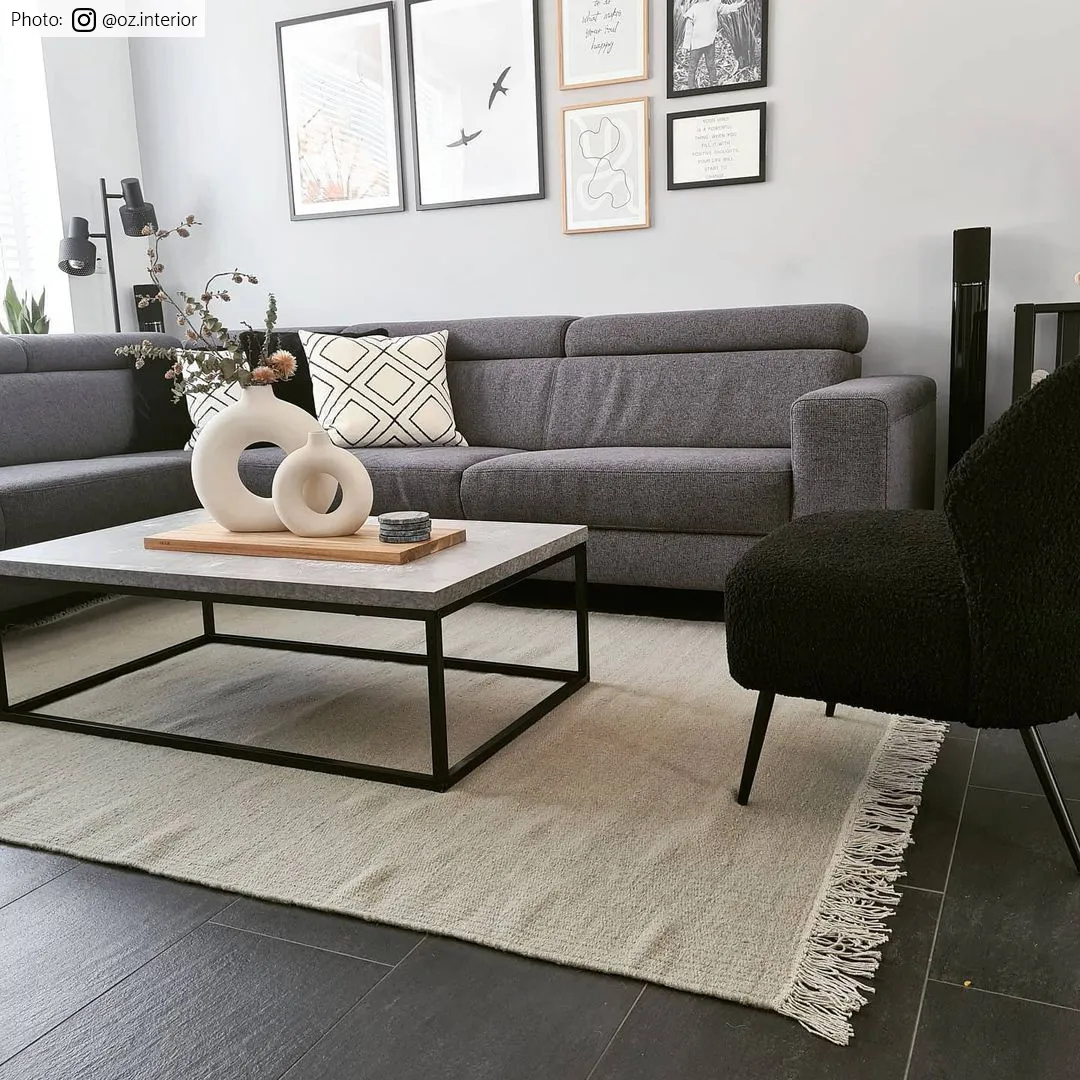 Uldtæppe - Bibury (beige)