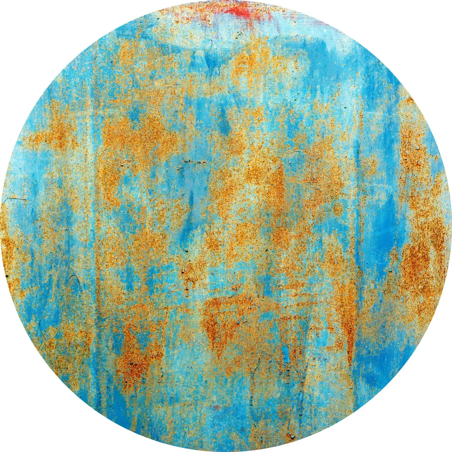 Rundt tæppe - Molina (blå)