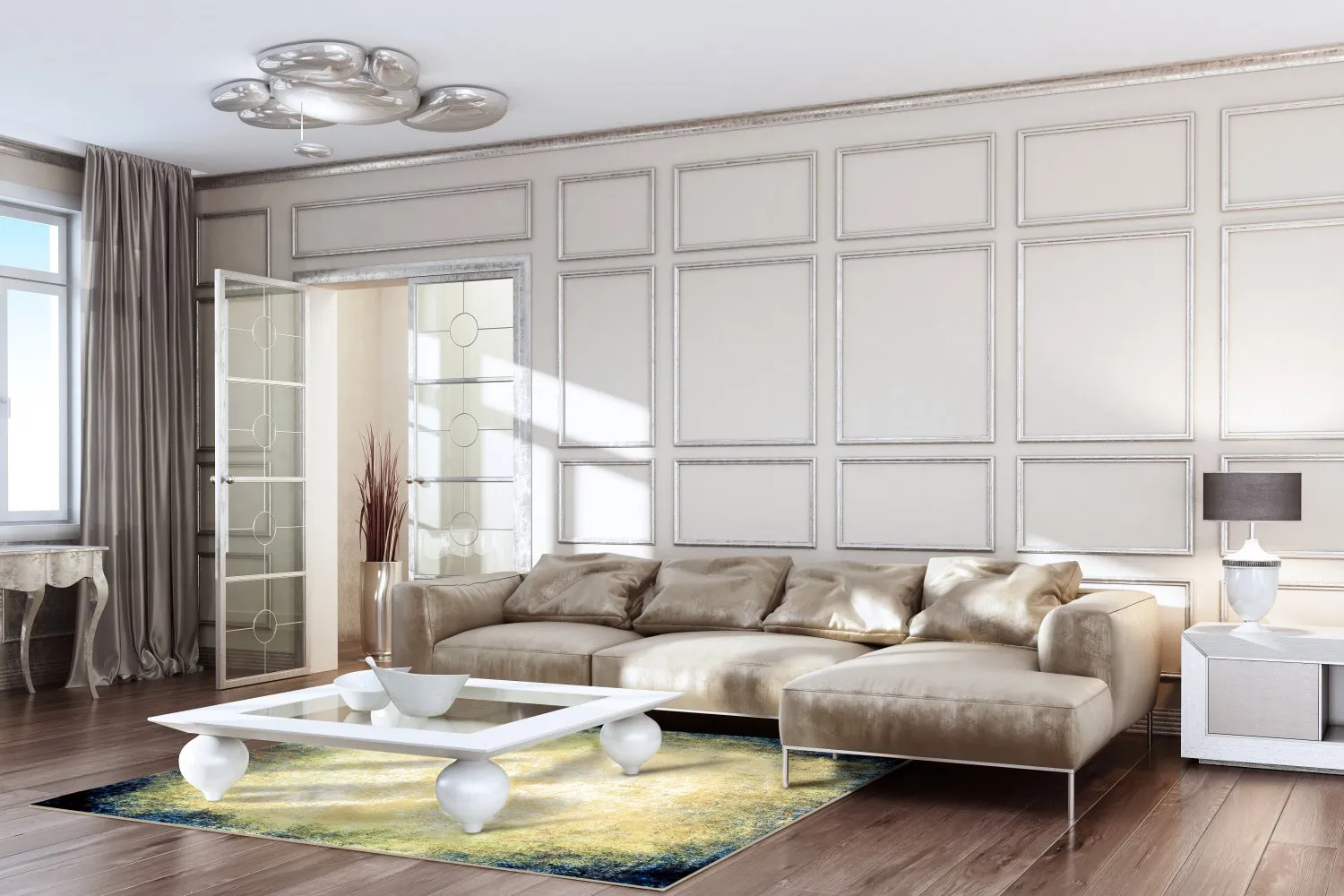 Wilton-tæppe - Pamplona (blå)